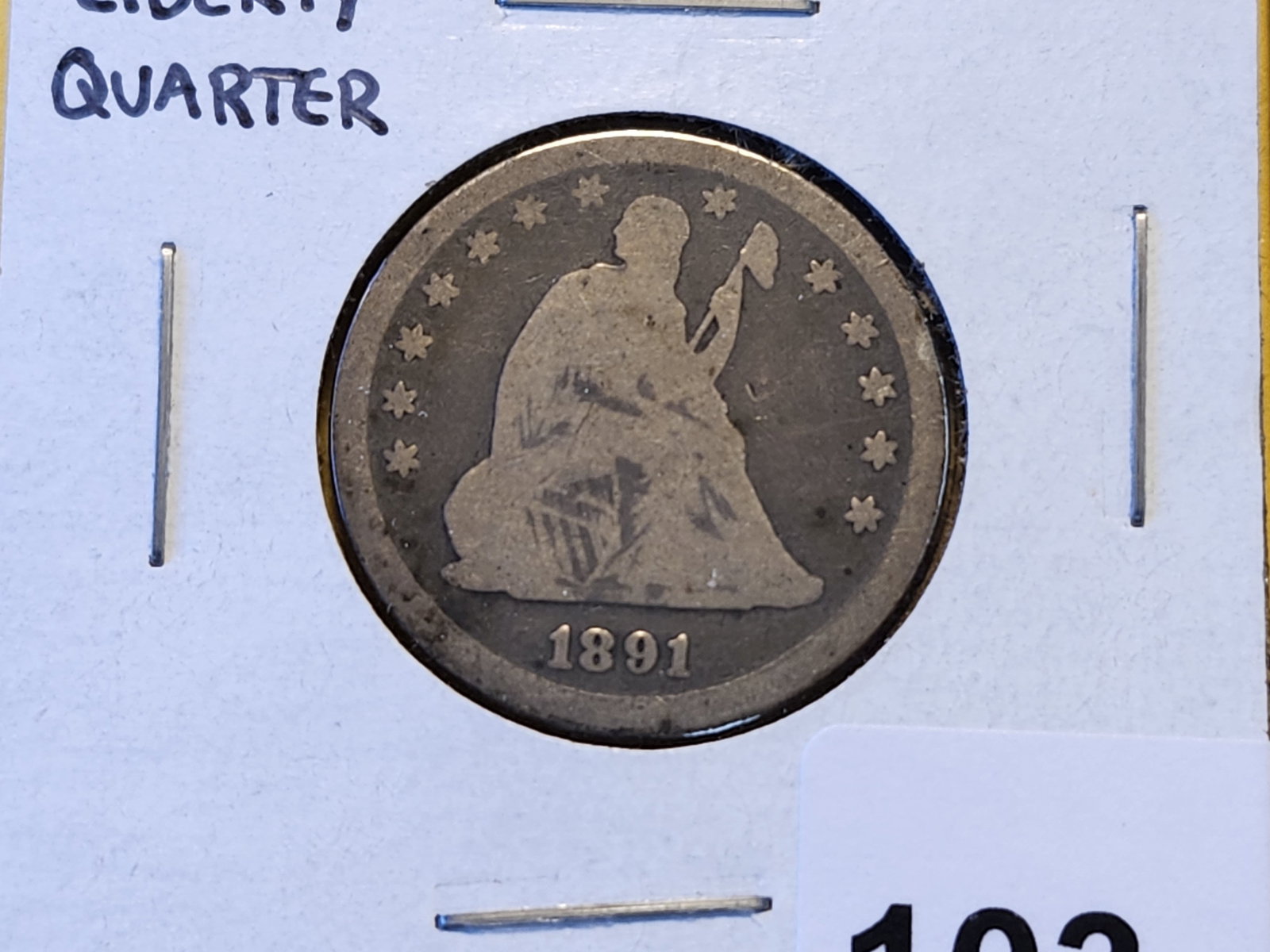 1891 and 1891-S Seated Liberty Silver Quarter - 2