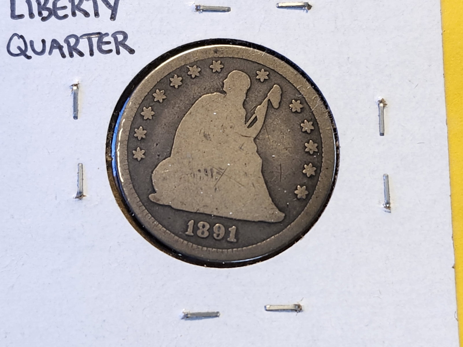 1891 and 1891-S Seated Liberty Silver Quarter - 3