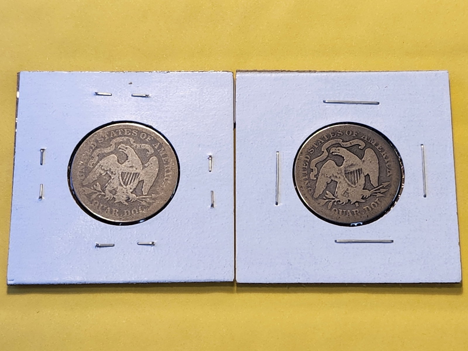 1891 and 1891-S Seated Liberty Silver Quarter - 6