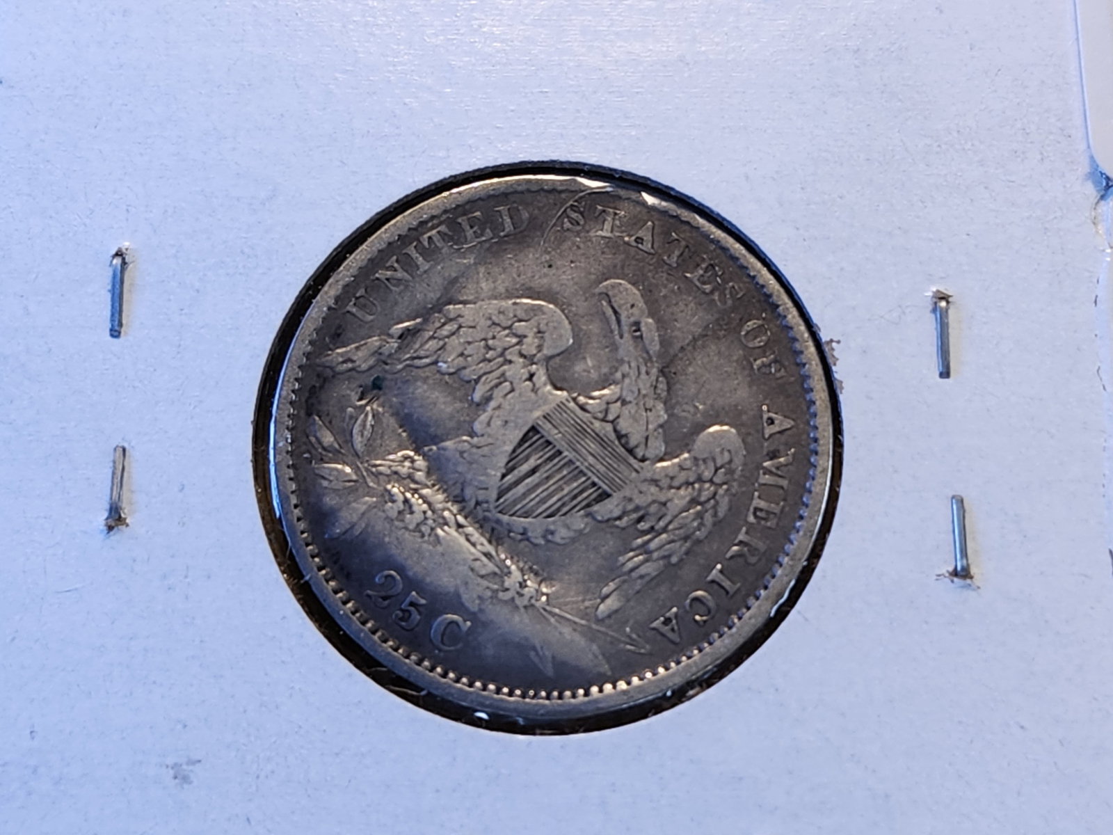 1834 Capped Bust Silver Quarter Small - 4