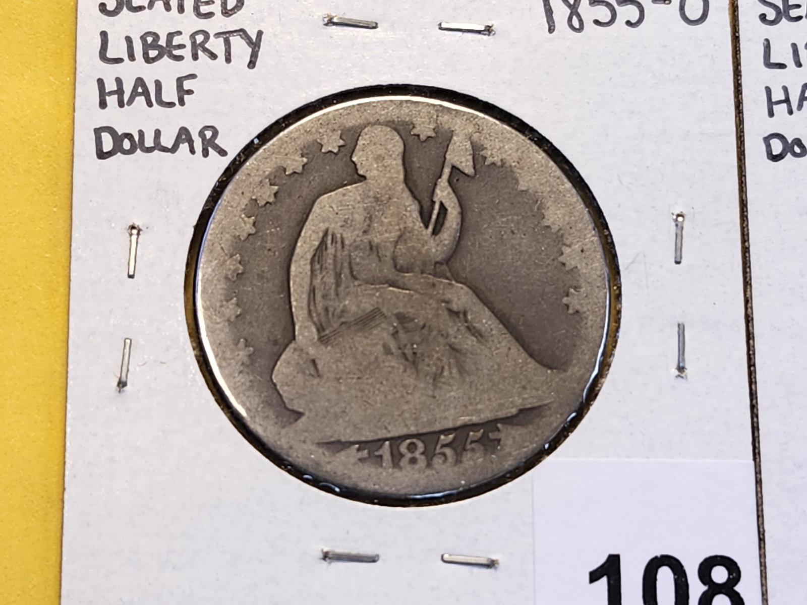 1855-O and 1857 Seated Liberty Silver Half Dollar - 2