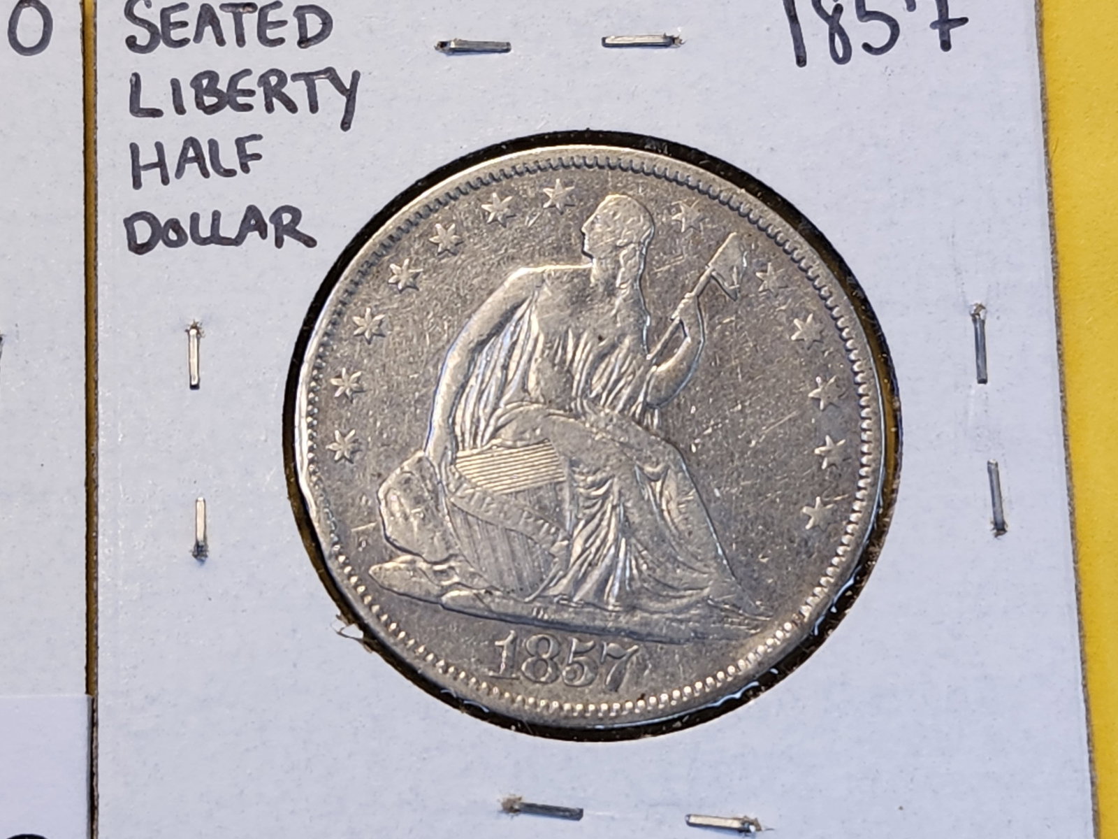 1855-O and 1857 Seated Liberty Silver Half Dollar - 3