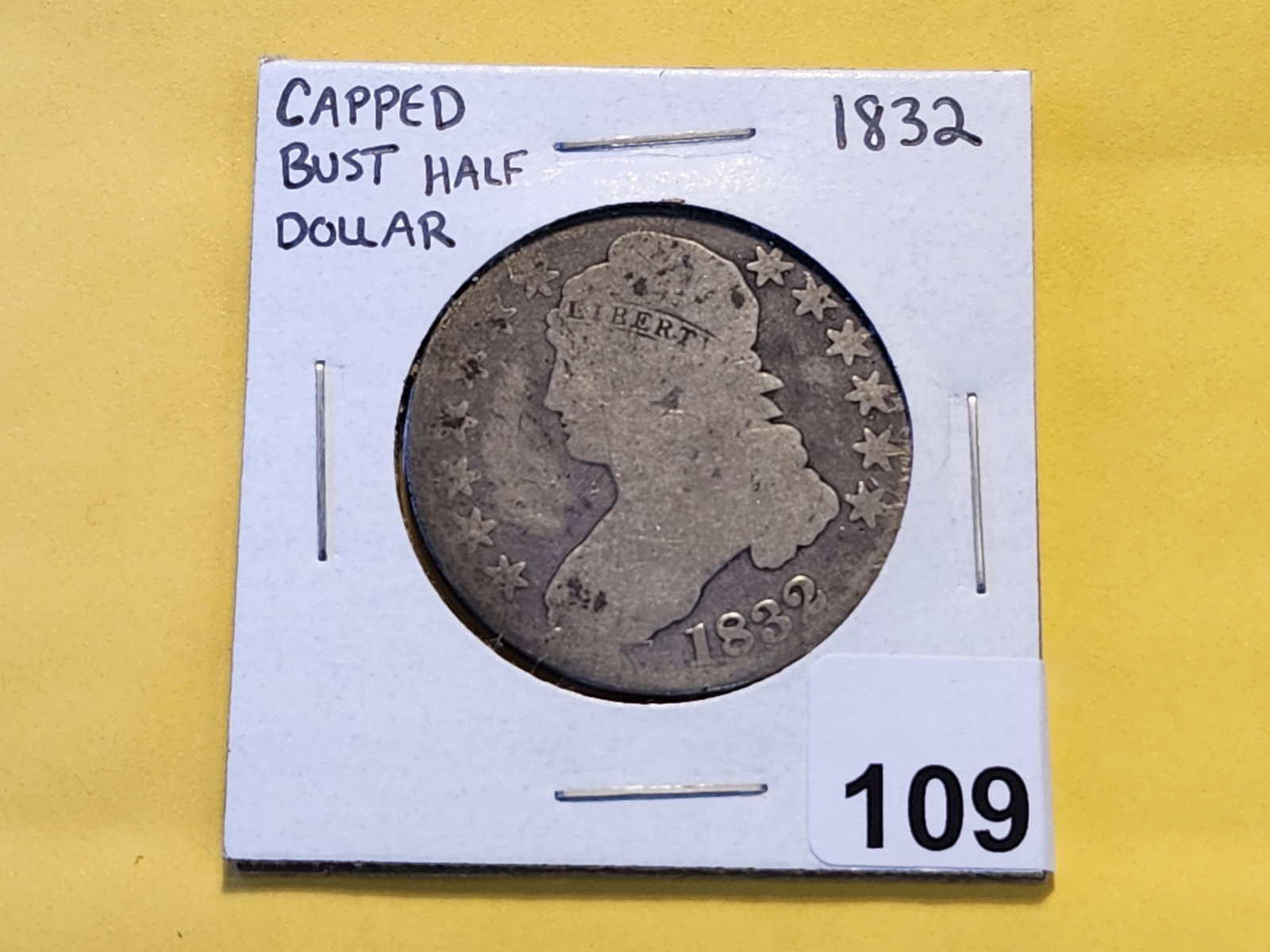 1832 Capped Bust Silver Half Dollar - 2