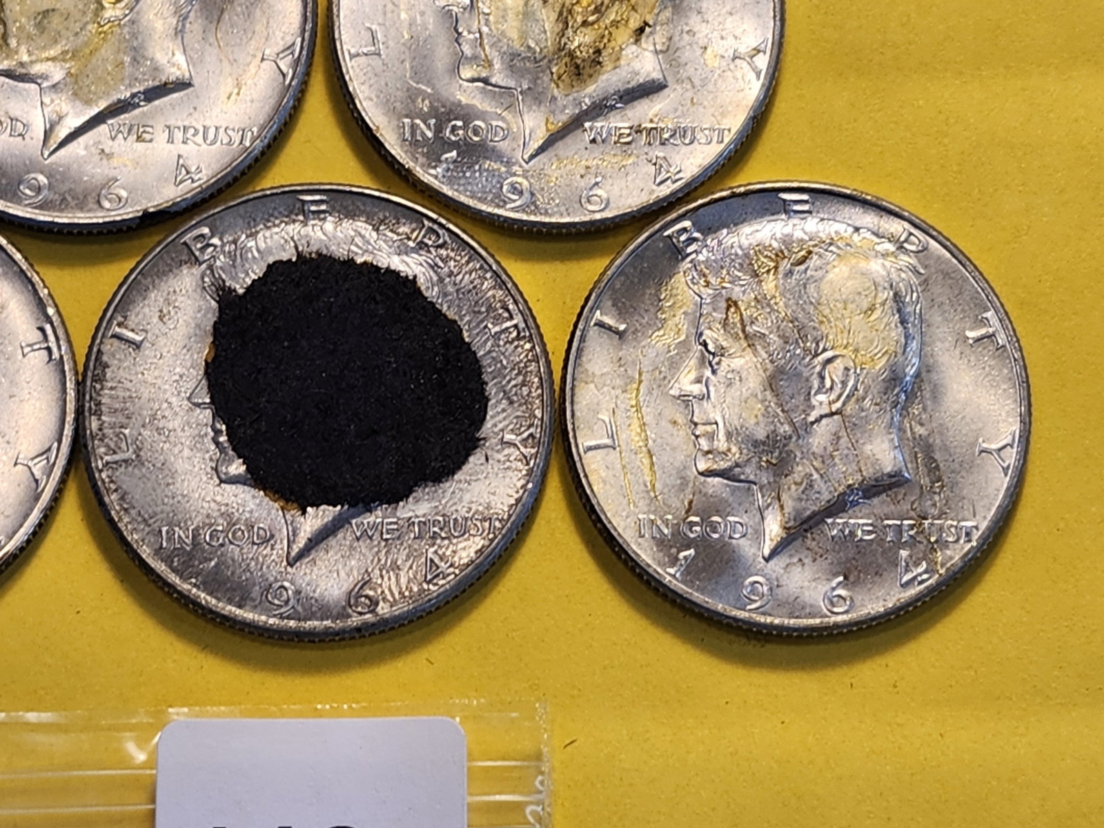 Five Kennedy Silver Half Dollars - 4