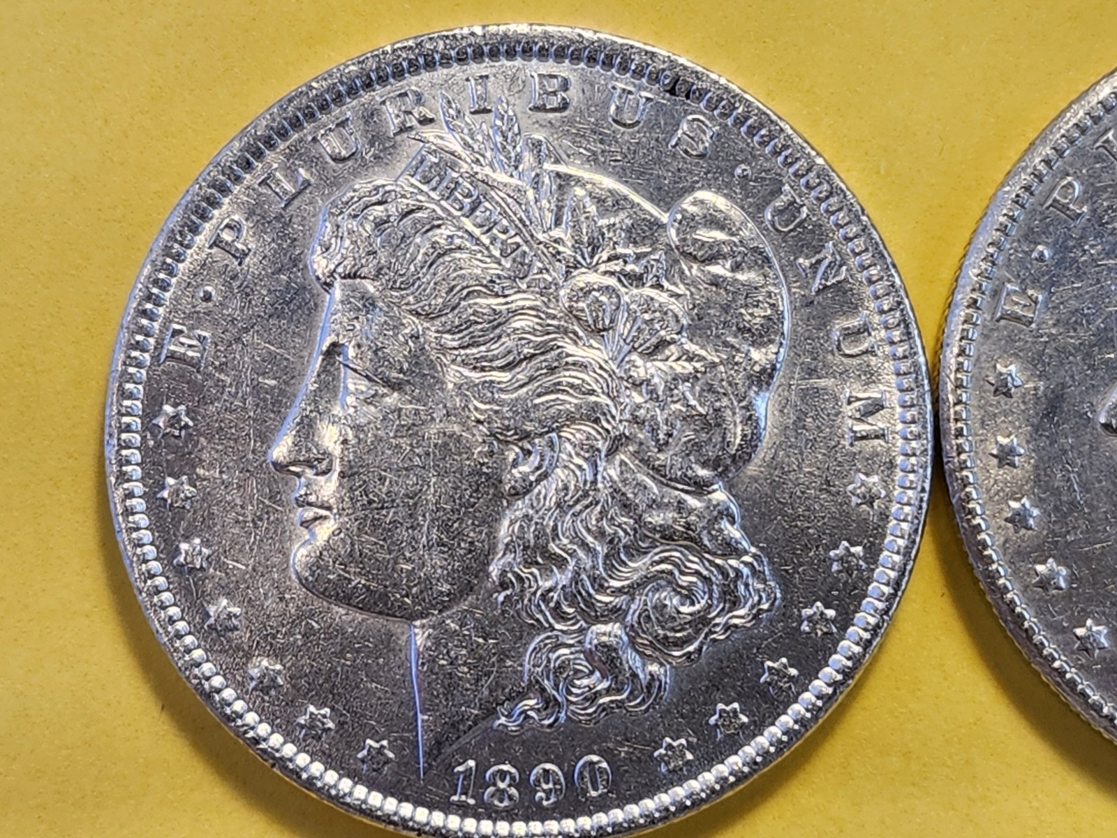 Two Brilliant About Uncirculated Plus Morgan Silver Dollars - 2