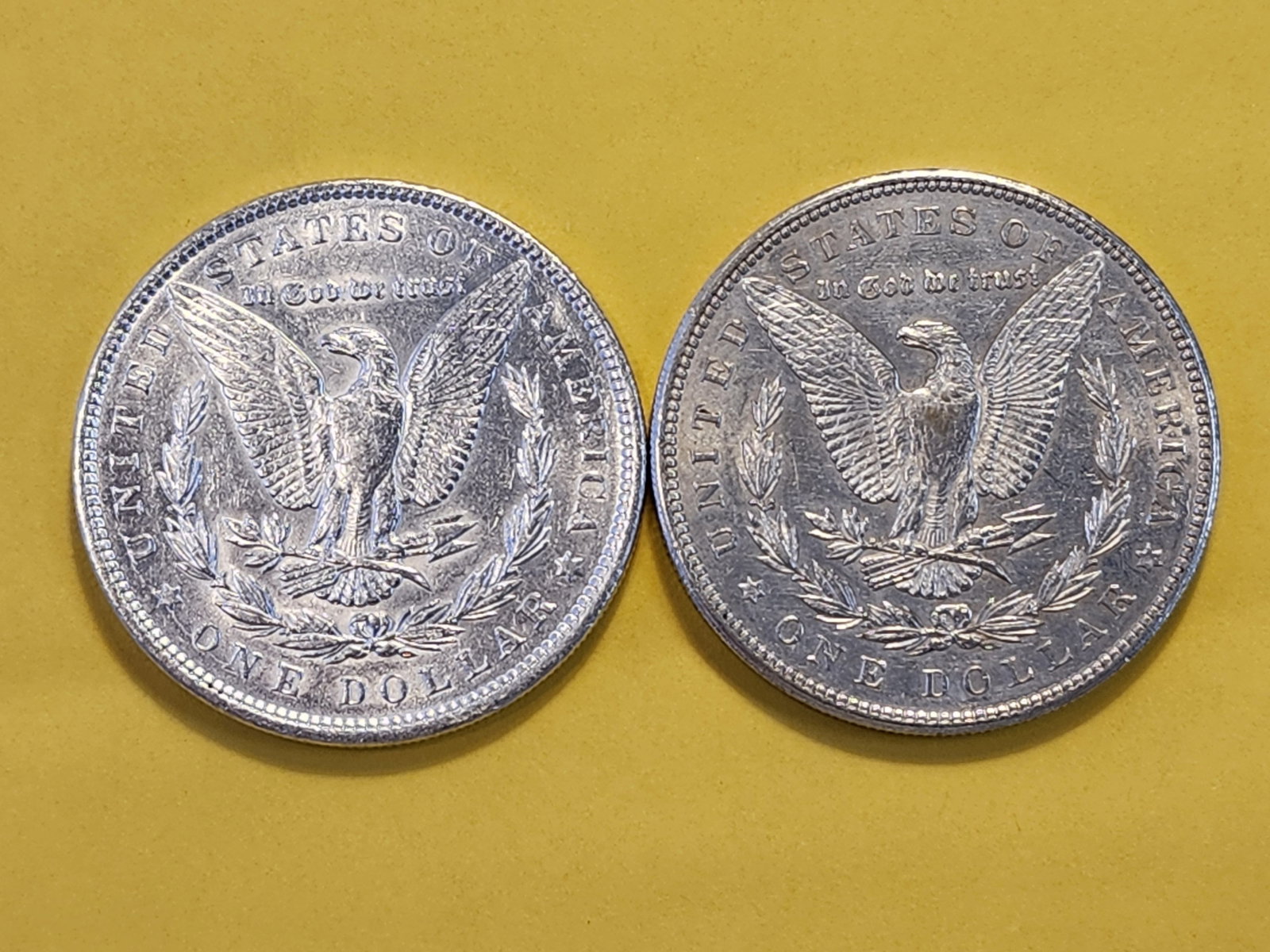 Two Brilliant About Uncirculated Plus Morgan Silver Dollars - 6