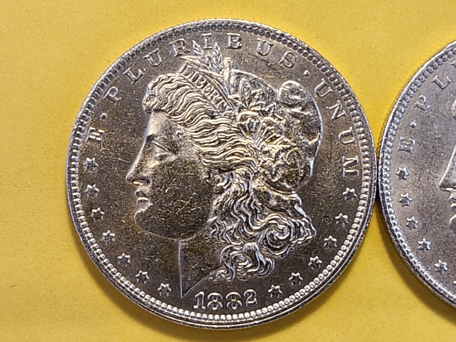 Two Brilliant About Uncirculated Plus Morgan Silver Dollars - 2