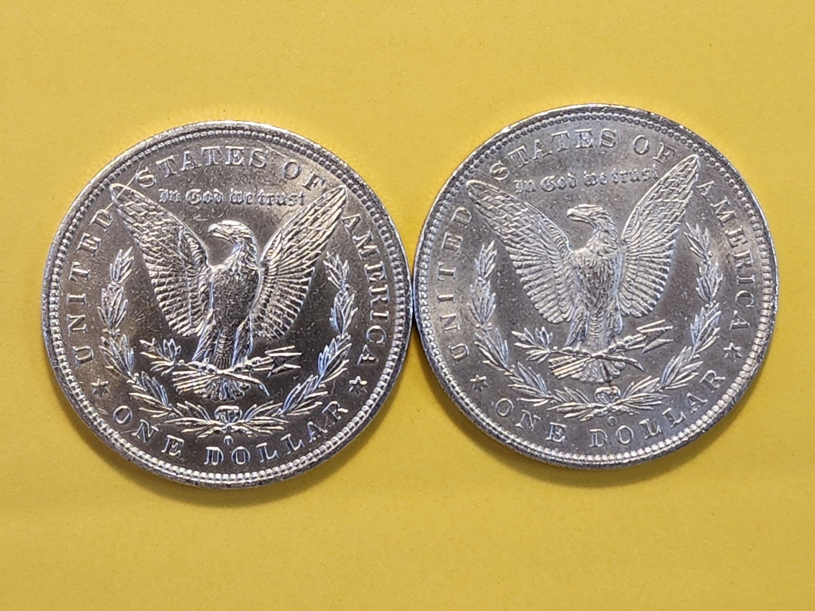 Two Brilliant About Uncirculated Plus Morgan Silver Dollars - 6