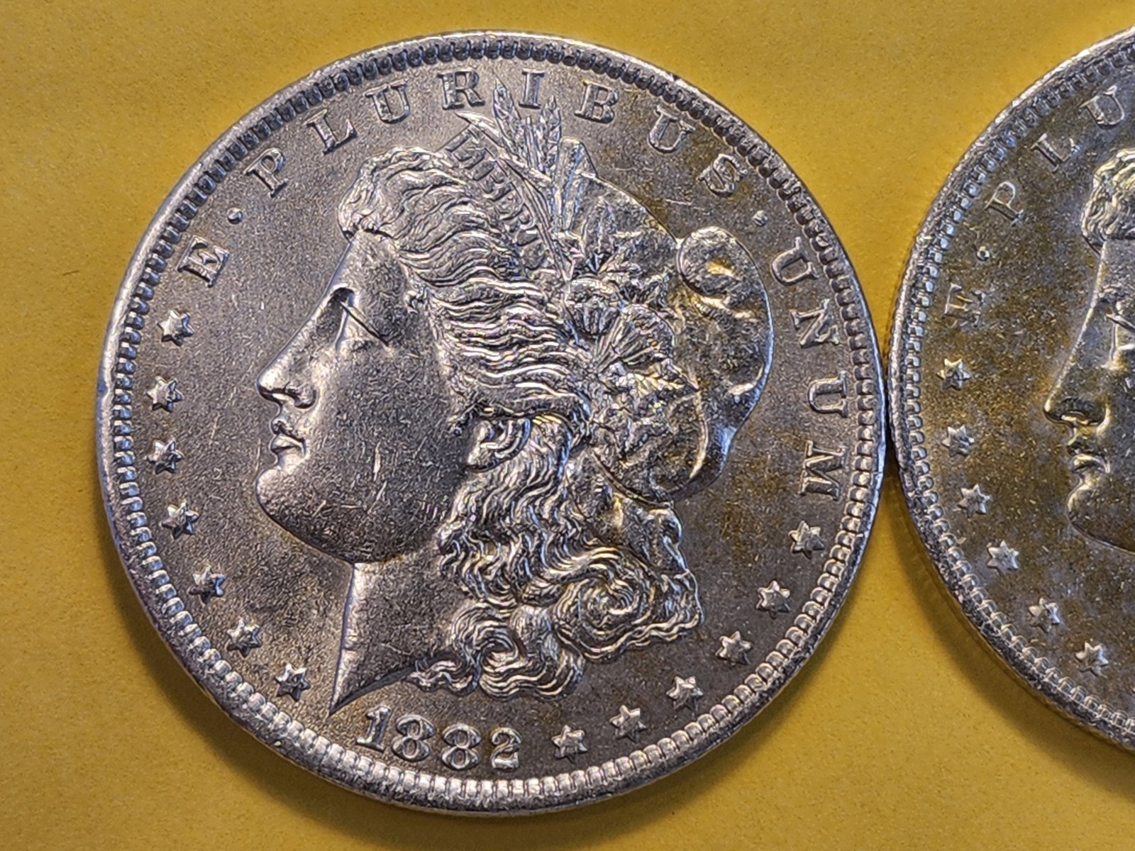 Two Brilliant About Uncirculated Plus Morgan Silver Dollars - 2