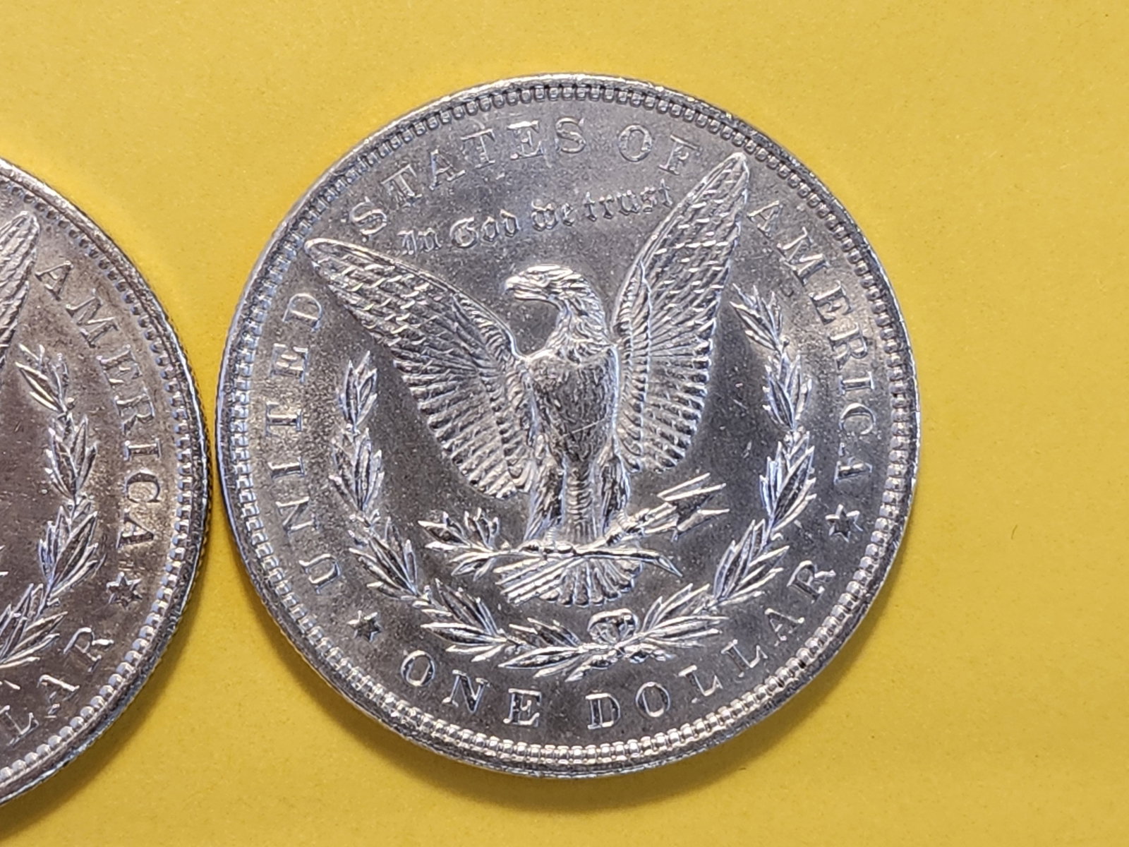 Two Brilliant About Uncirculated Plus Morgan Silver Dollars - 5