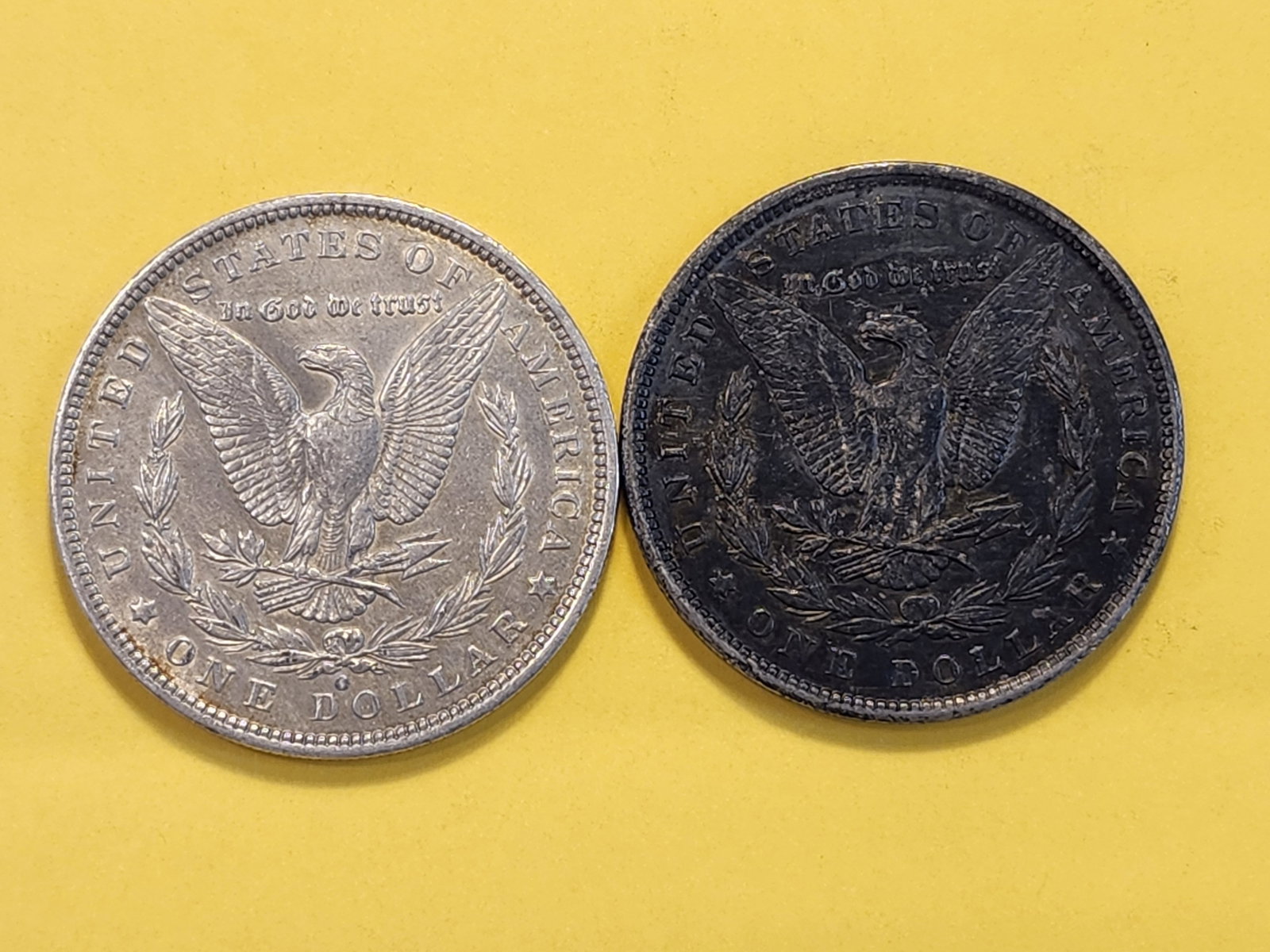 Two About Uncirculated Morgan Silver Dollars - 6