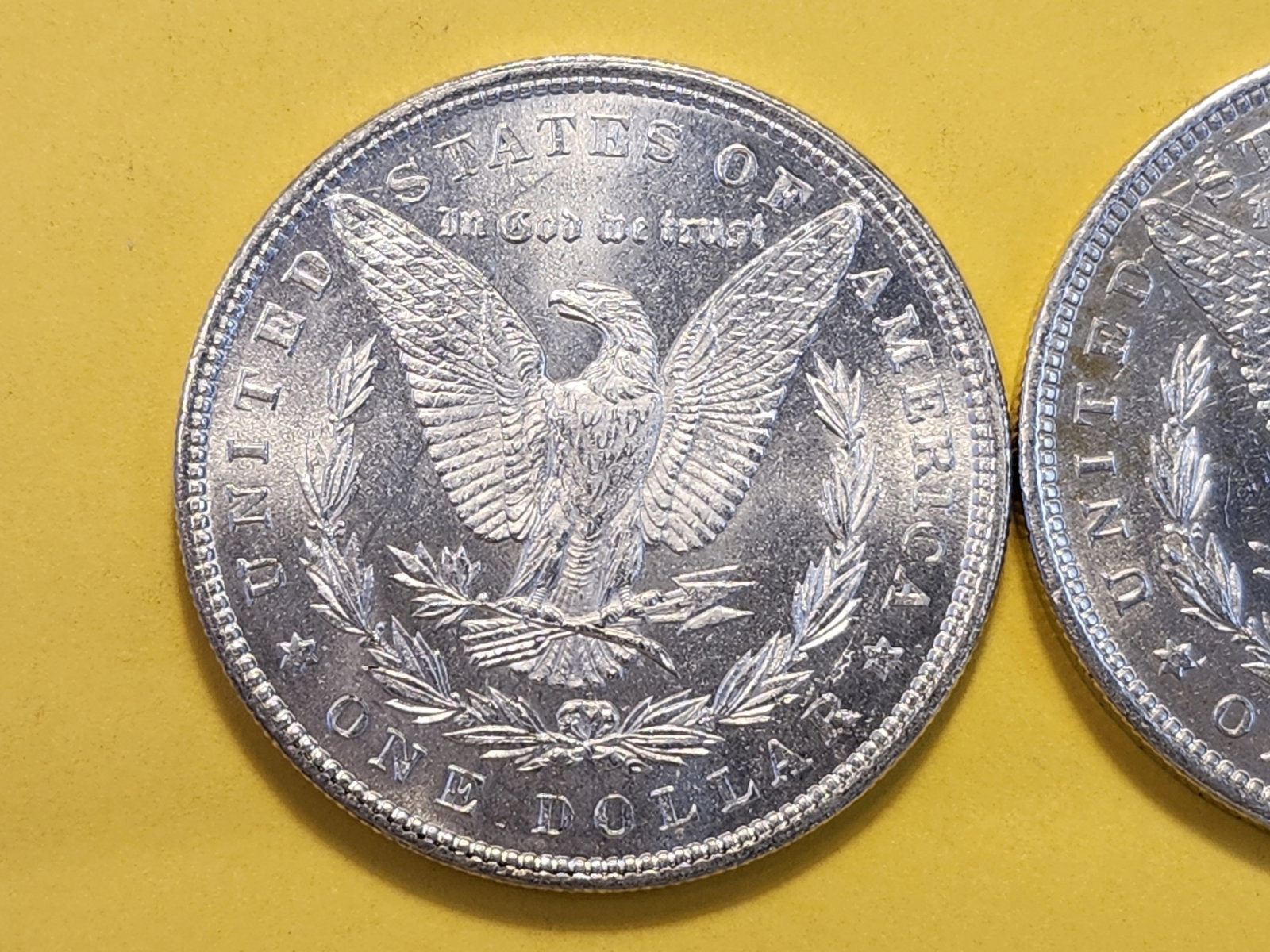 Two Brilliant About Uncirculated Plus Morgan Silver Dollars - 4