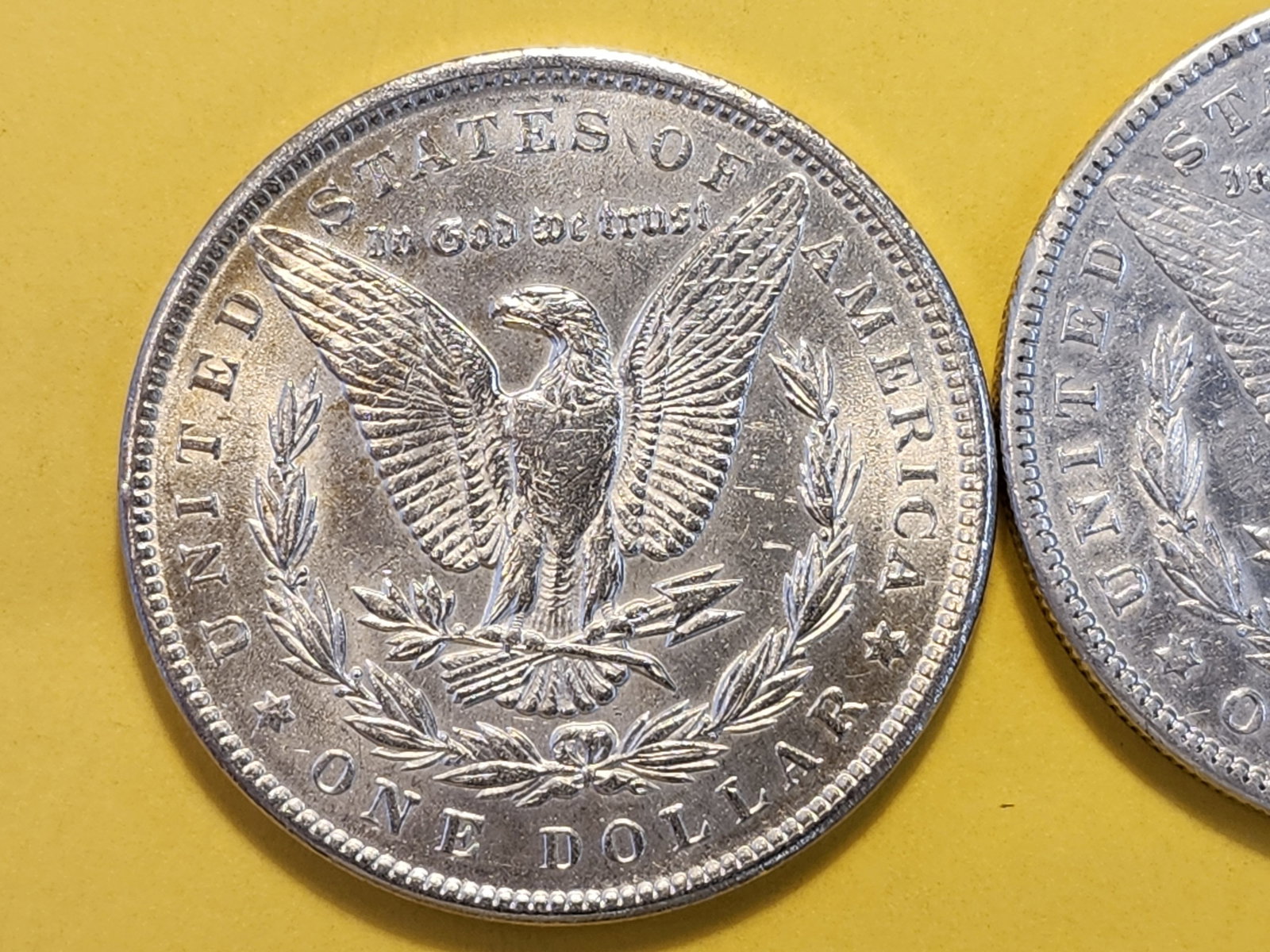 Two Brilliant About Uncirculated Plus Morgan Silver Dollars - 4