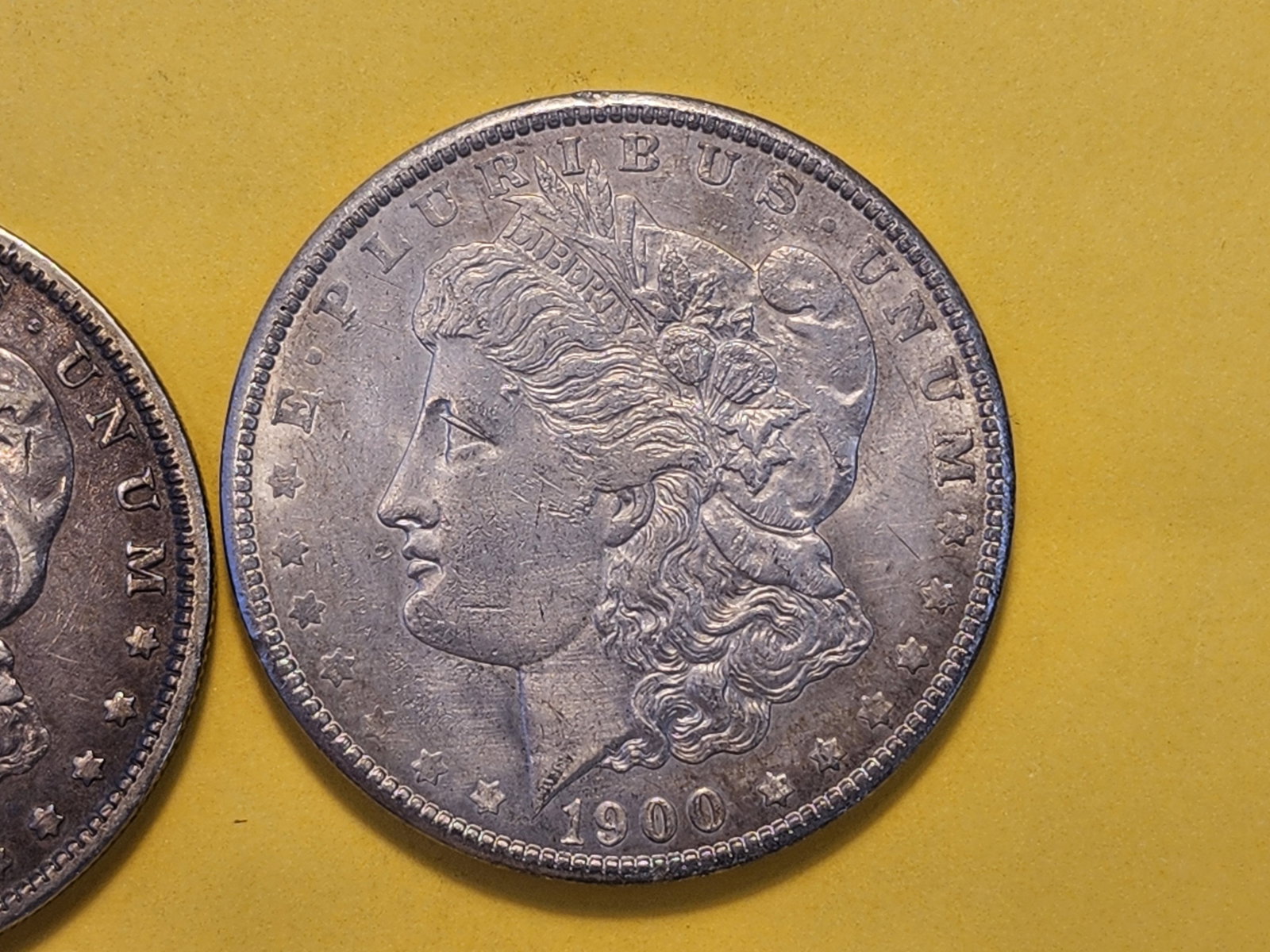 Two About Uncirculated Morgan Silver Dollars - 3
