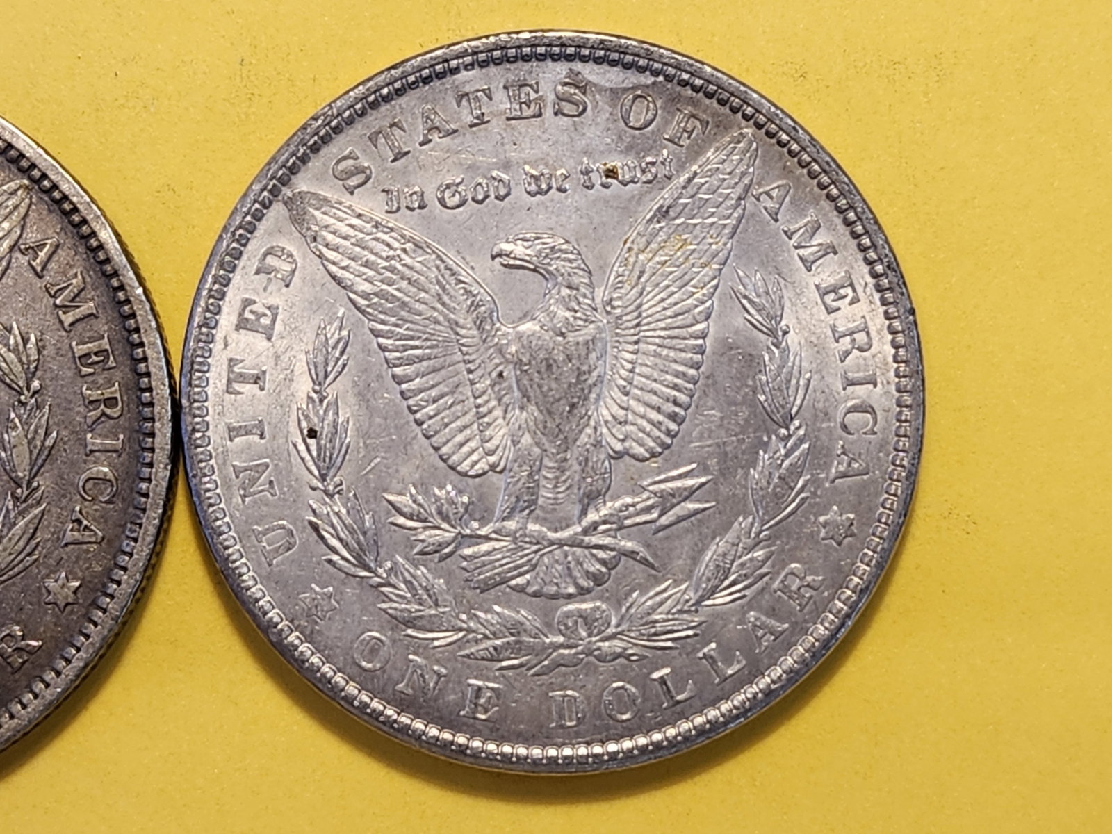 Two About Uncirculated Morgan Silver Dollars - 5