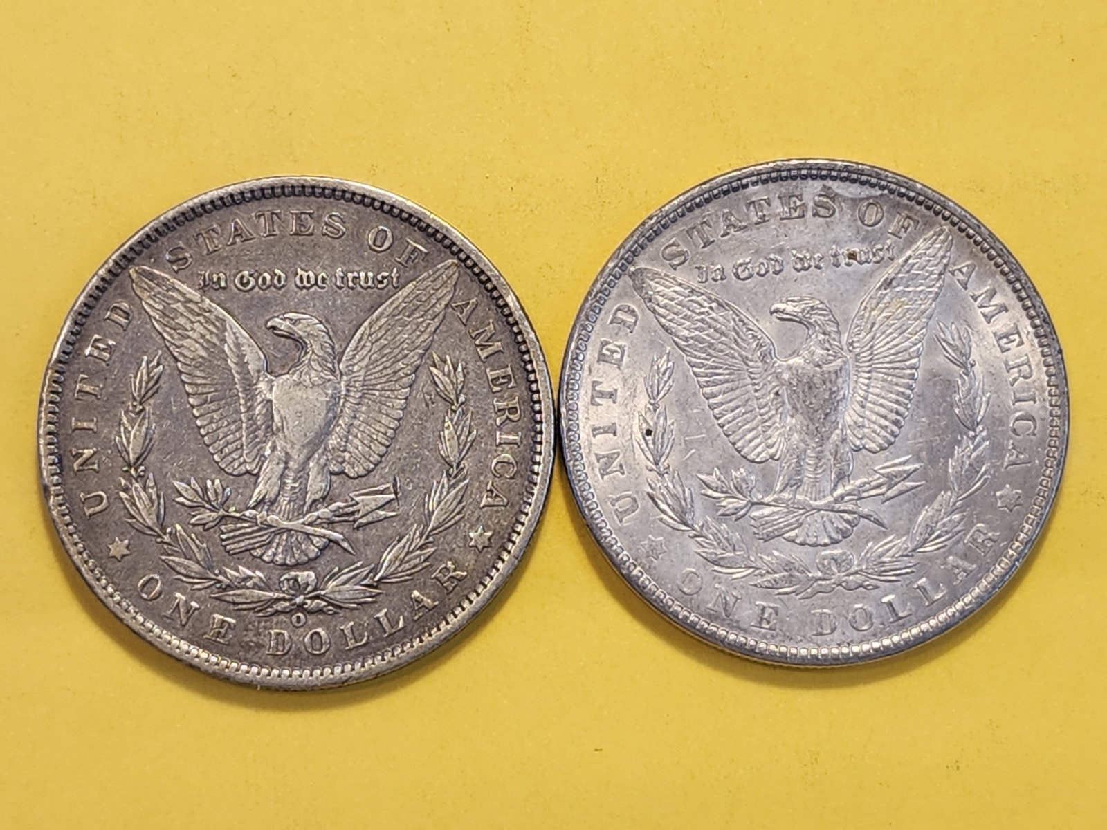 Two About Uncirculated Morgan Silver Dollars - 6