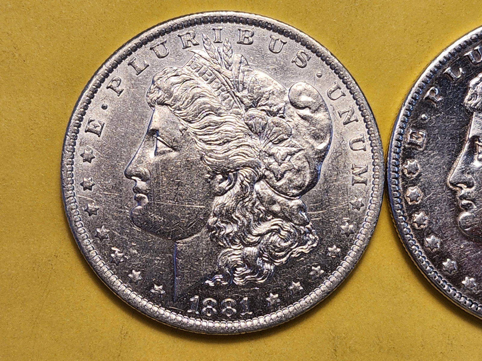 Two Brilliant About Uncirculated Plus Morgan Silver Dollars - 2
