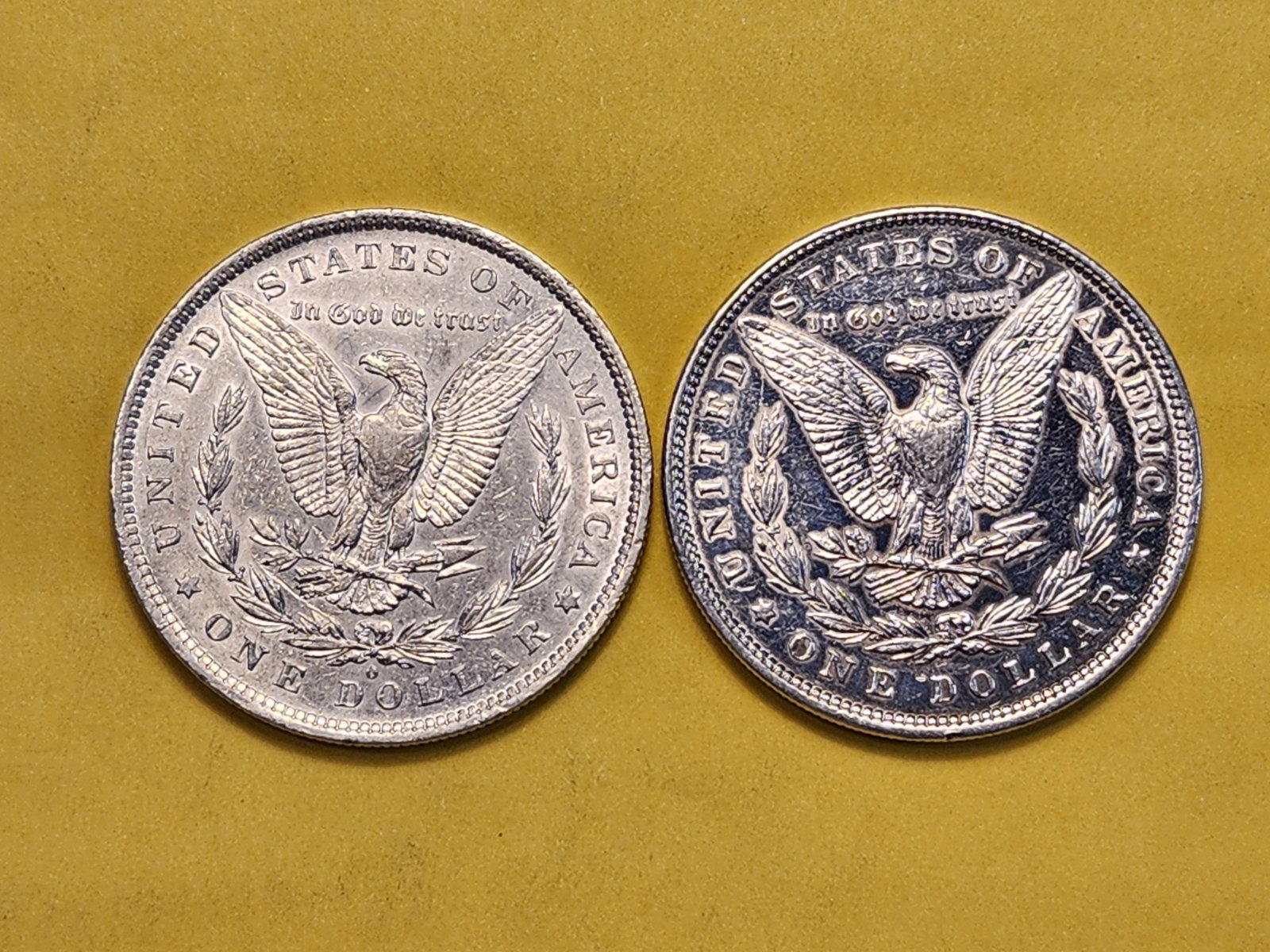 Two Brilliant About Uncirculated Plus Morgan Silver Dollars - 6