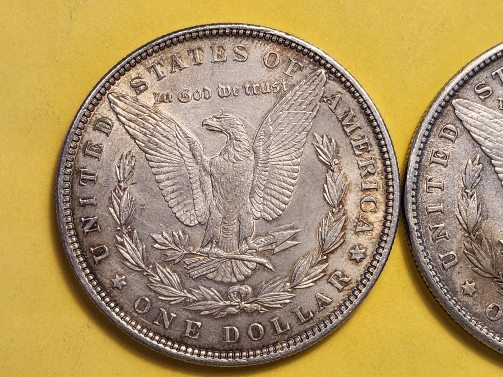Two About Uncirculated Morgan Silver Dollars - 4