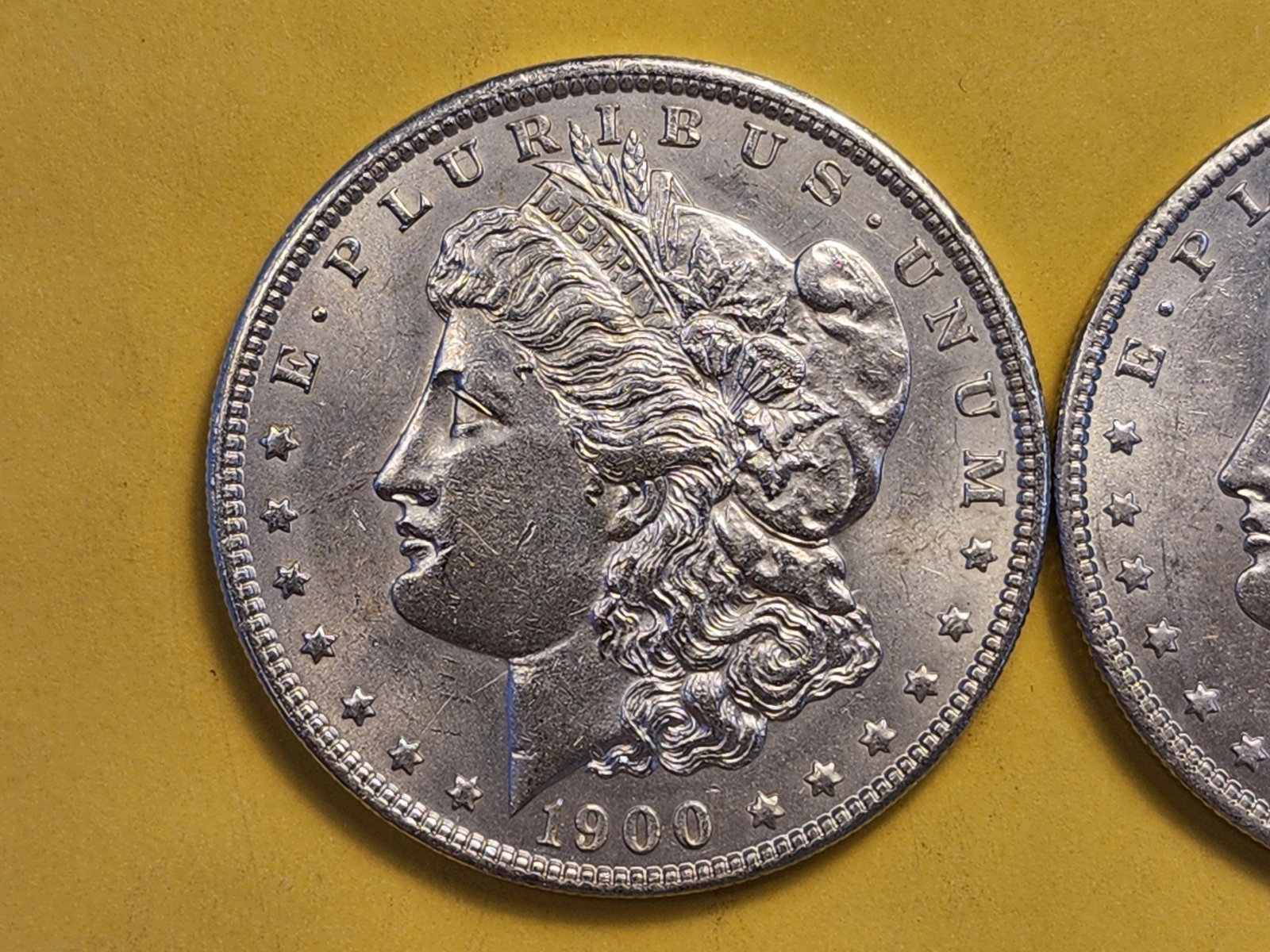Two Brilliant About Uncirculated Plus Morgan Silver Dollars - 2