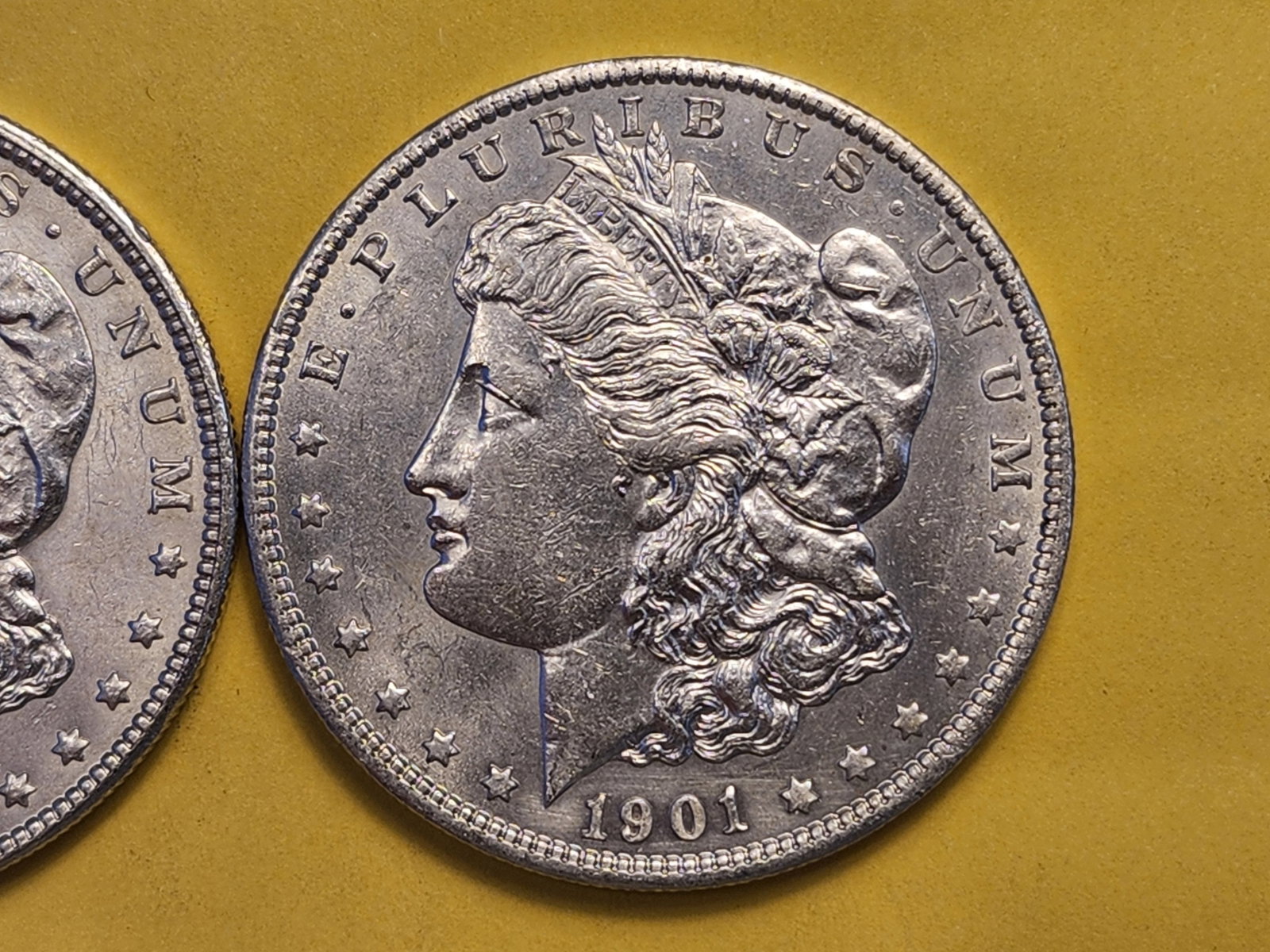 Two Brilliant About Uncirculated Plus Morgan Silver Dollars - 3