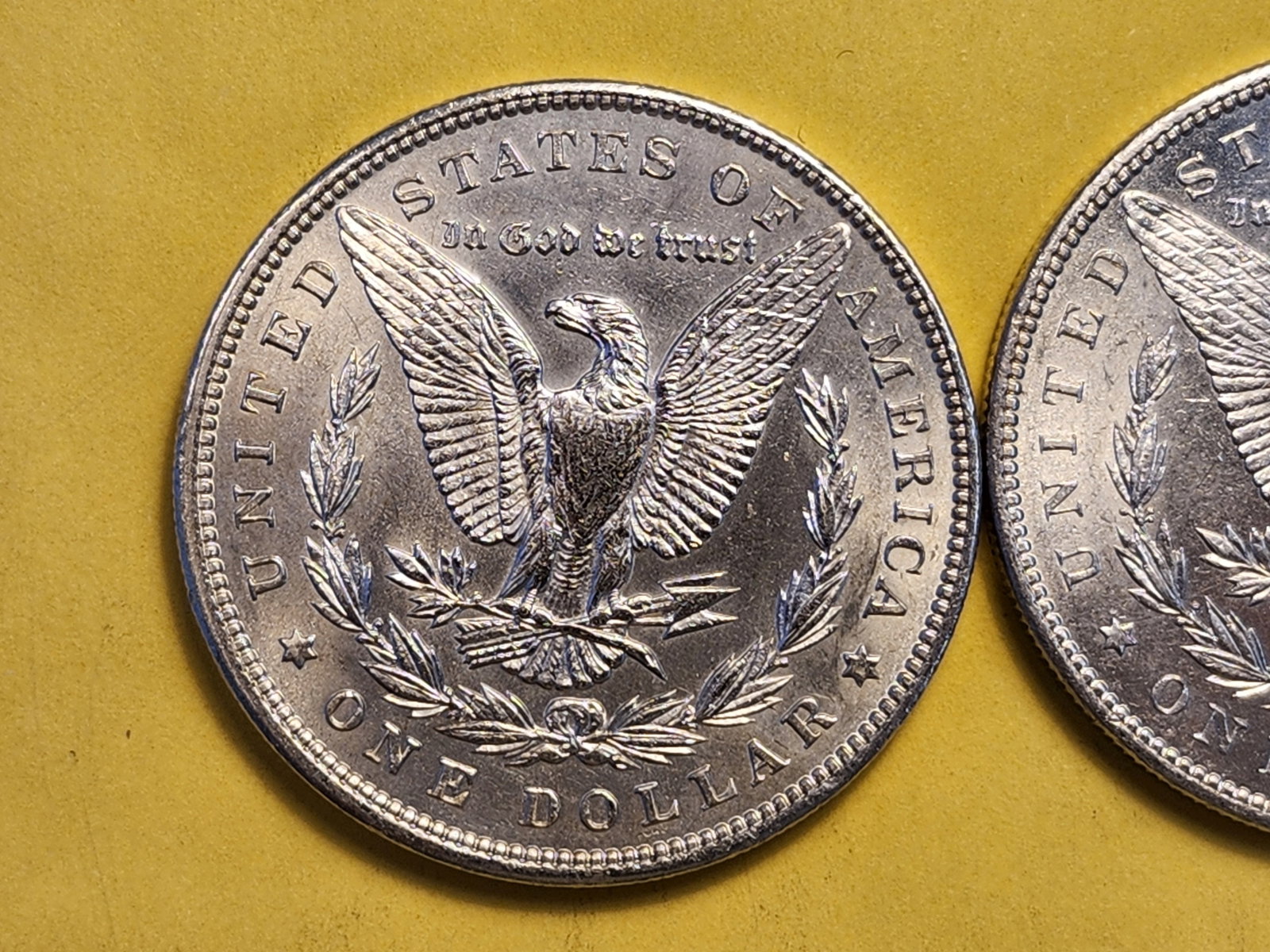 Two Brilliant About Uncirculated Plus Morgan Silver Dollars - 4