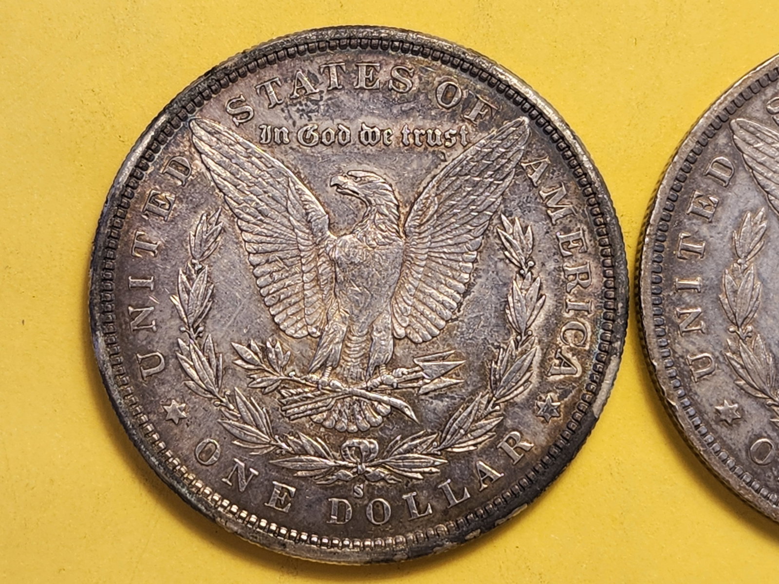 Two About Uncirculated Morgan Silver Dollars - 4