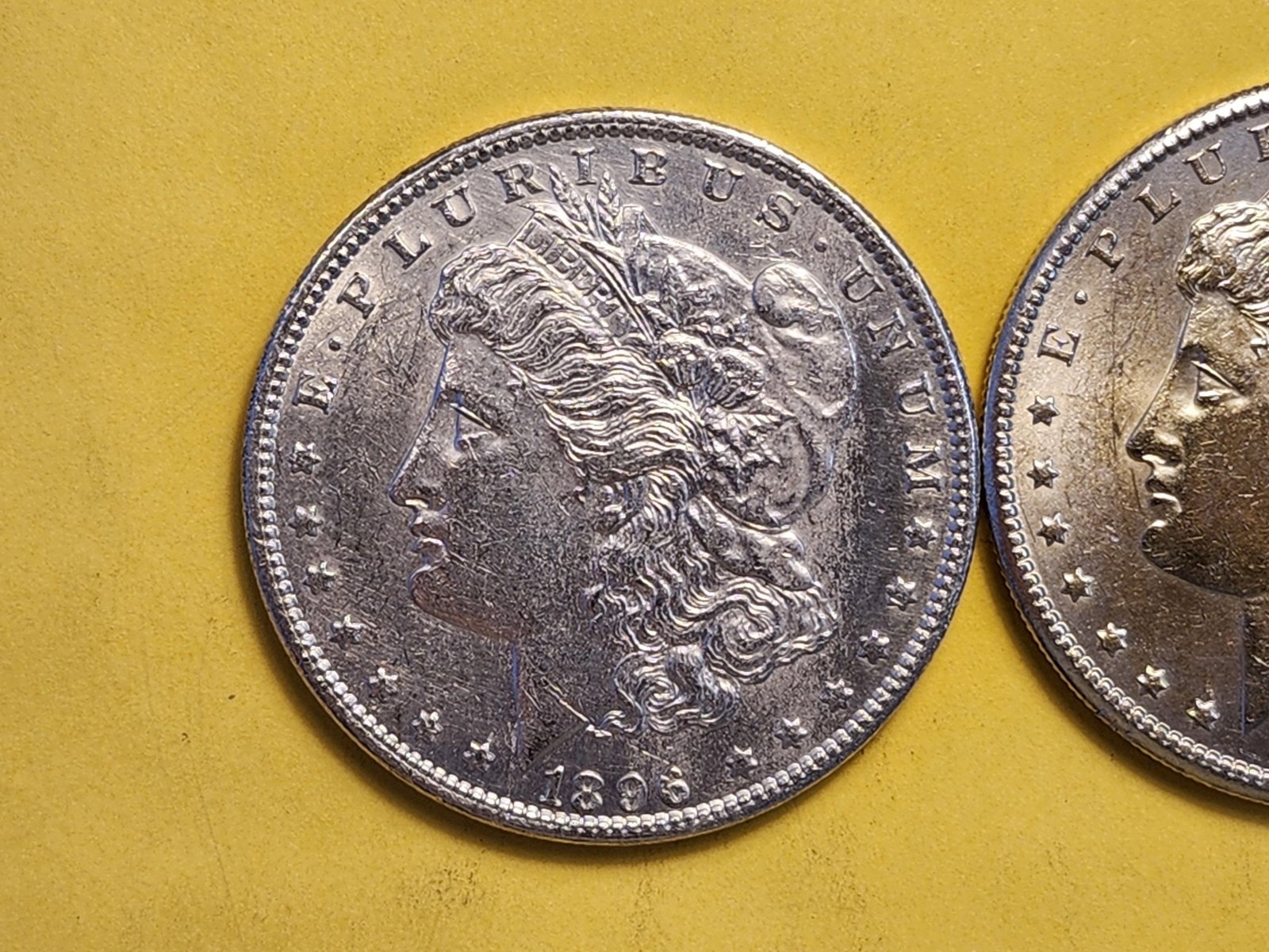 Two Brilliant About Uncirculated Plus Morgan Silver Dollars - 2