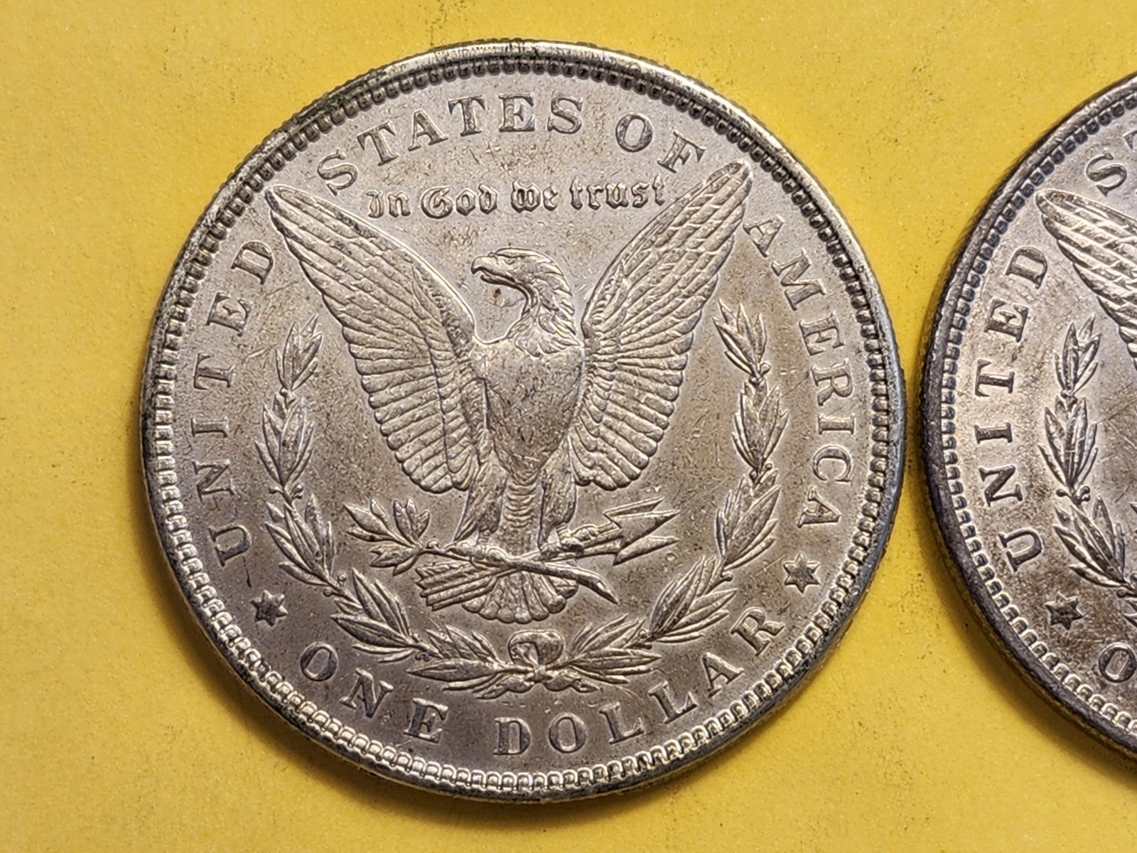 Two About Uncirculated Morgan Silver Dollars - 4
