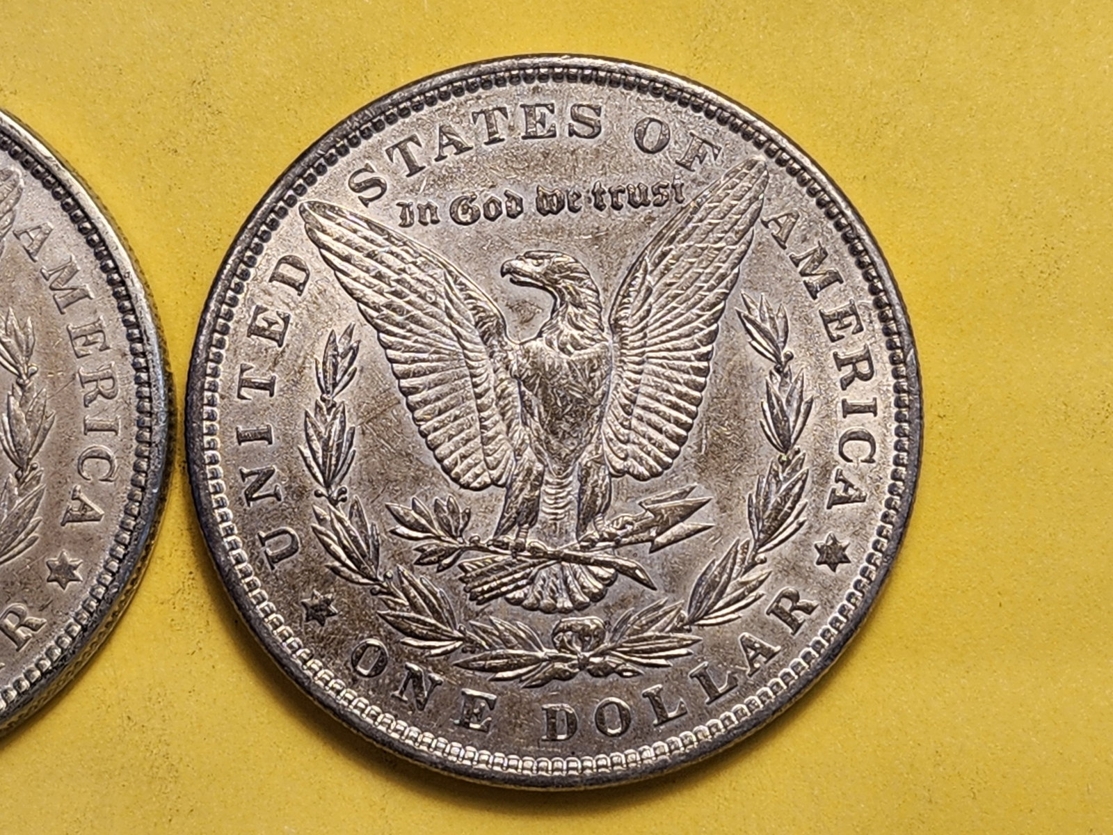 Two About Uncirculated Morgan Silver Dollars - 5