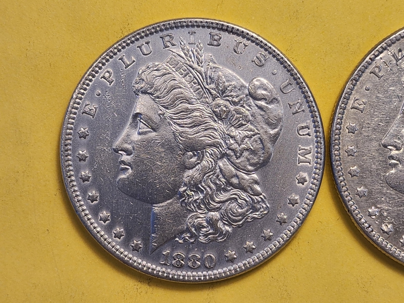Two Brilliant About Uncirculated Plus Morgan Silver Dollars - 2