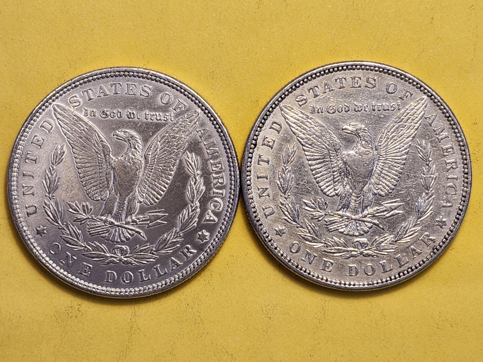 Two Brilliant About Uncirculated Plus Morgan Silver Dollars - 6