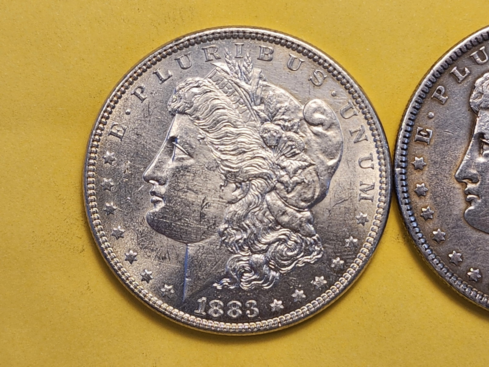 Two Brilliant About Uncirculated Plus Morgan Silver Dollars - 2