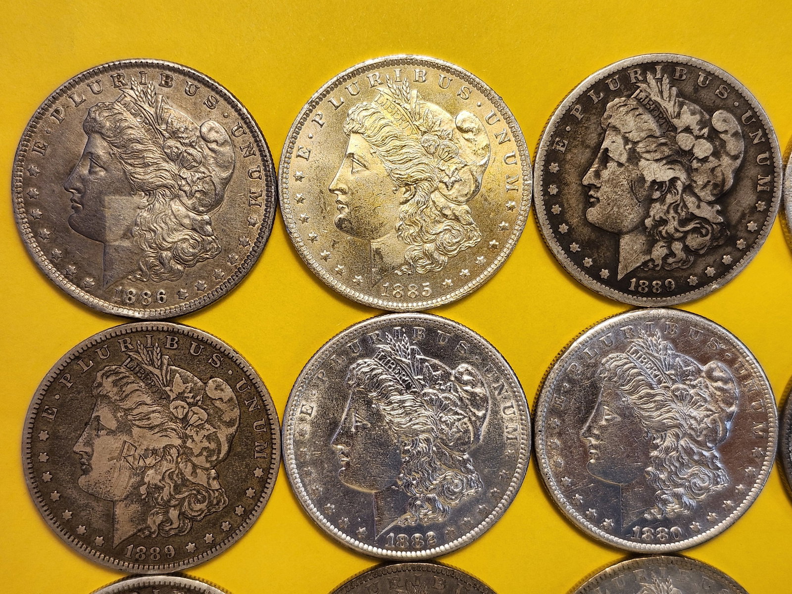 **FULL ROLL** Twenty Morgan Silver Dollars - 2