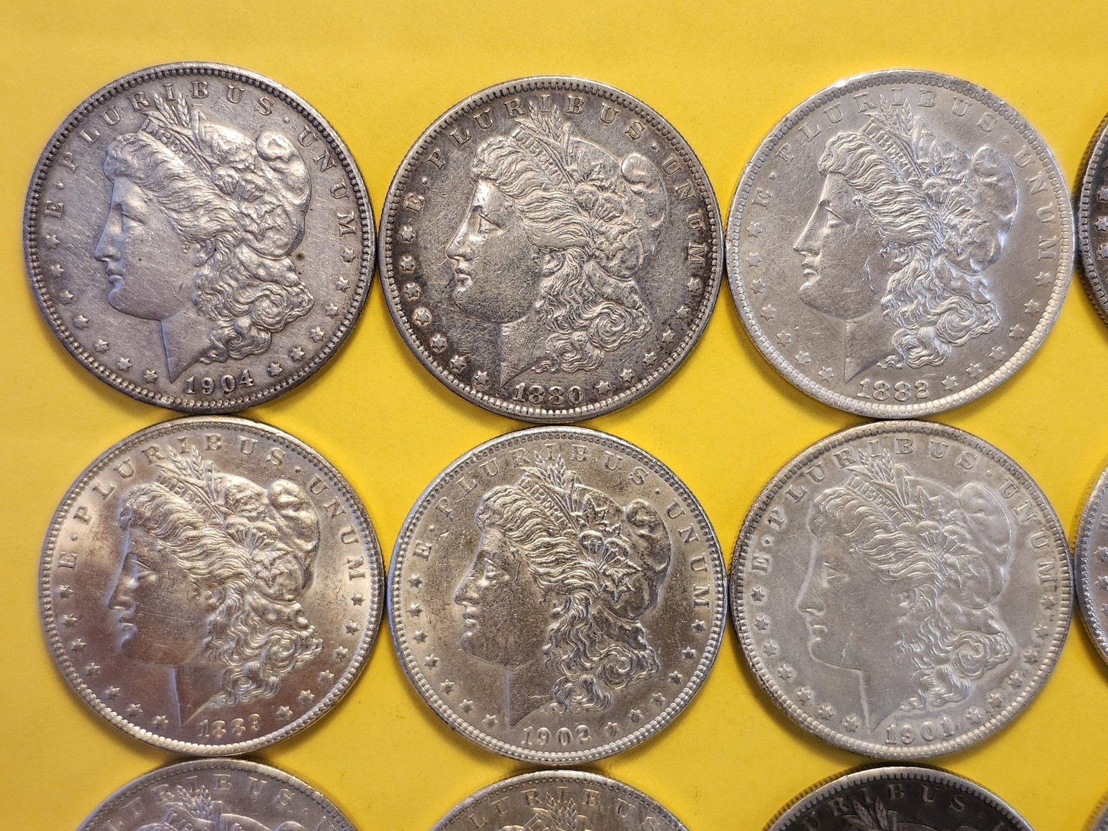 **FULL ROLL** Twenty Morgan Silver Dollars - 2