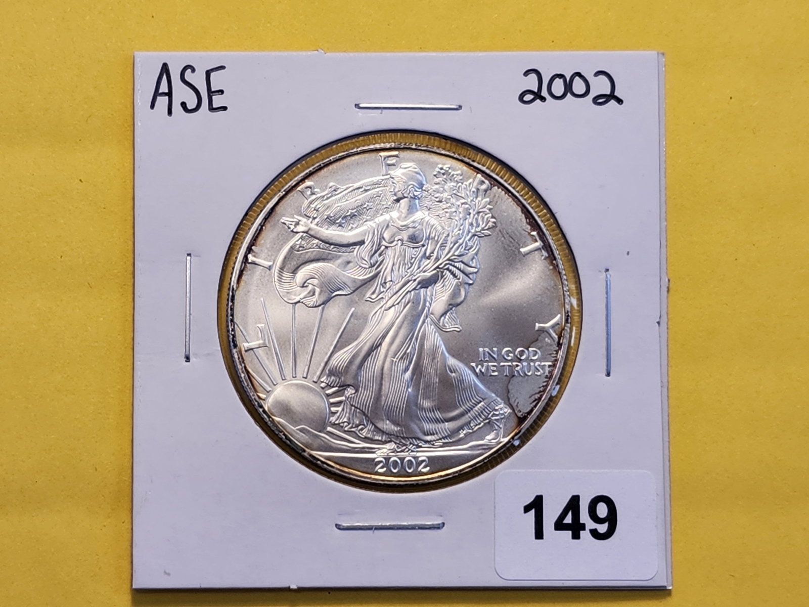 GEM Brilliant Uncirculated 2002 American Silver Eagle - 2