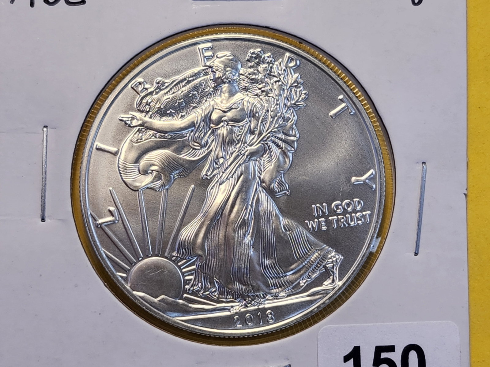 GEM Brilliant Uncirculated 2018 American Silver Eagle: Roll Fresh