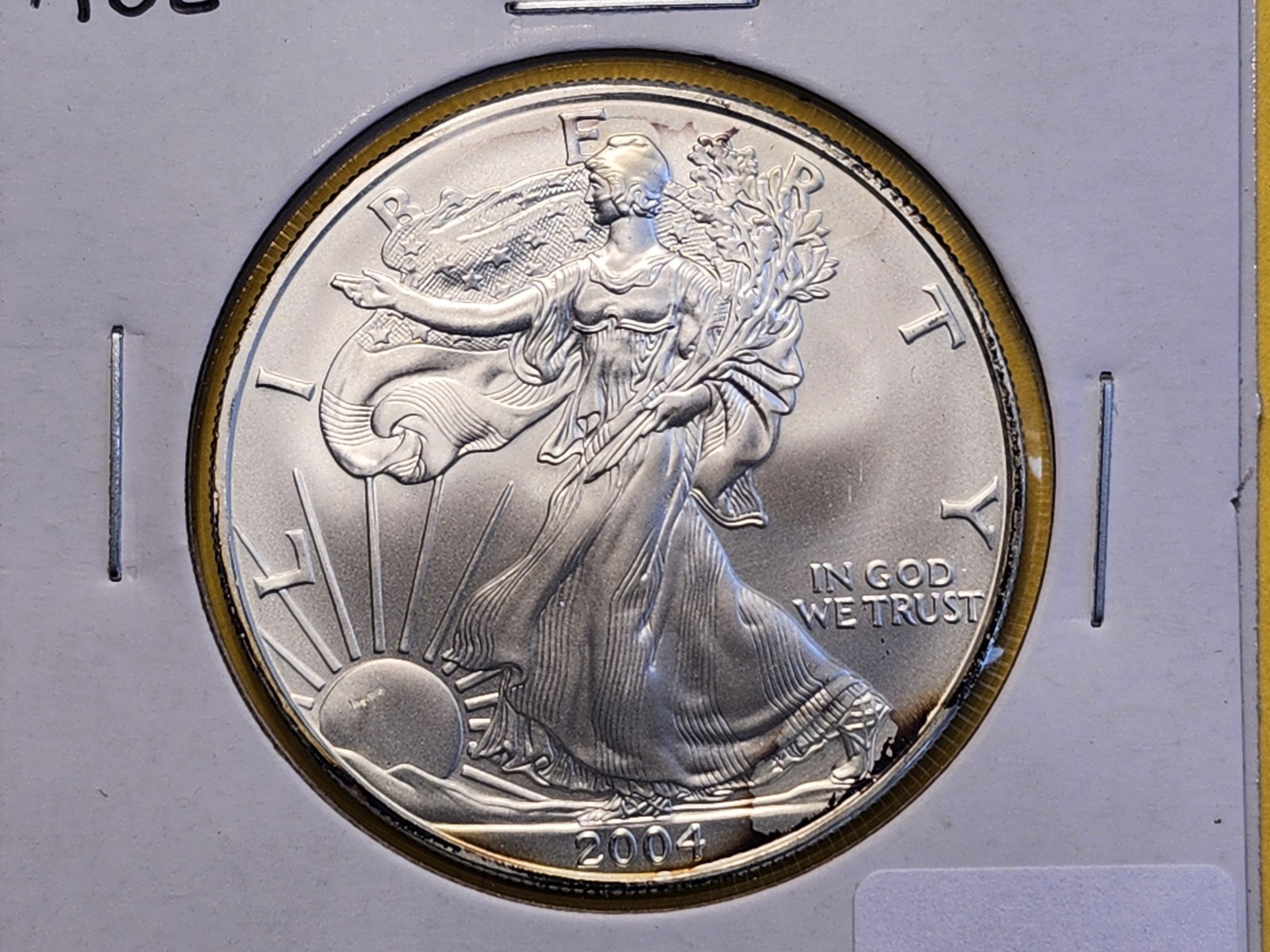 GEM Brilliant Uncirculated 2004 American Silver Eagle (1 of 4)