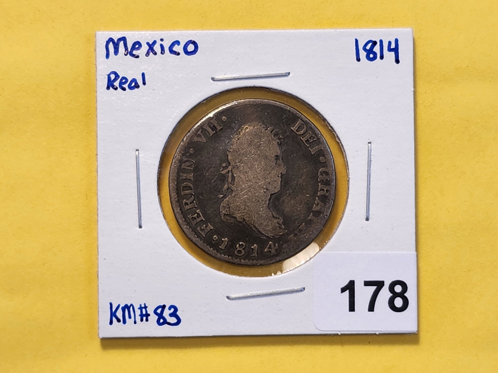 1814 Mexico Silver Real in Good - 2