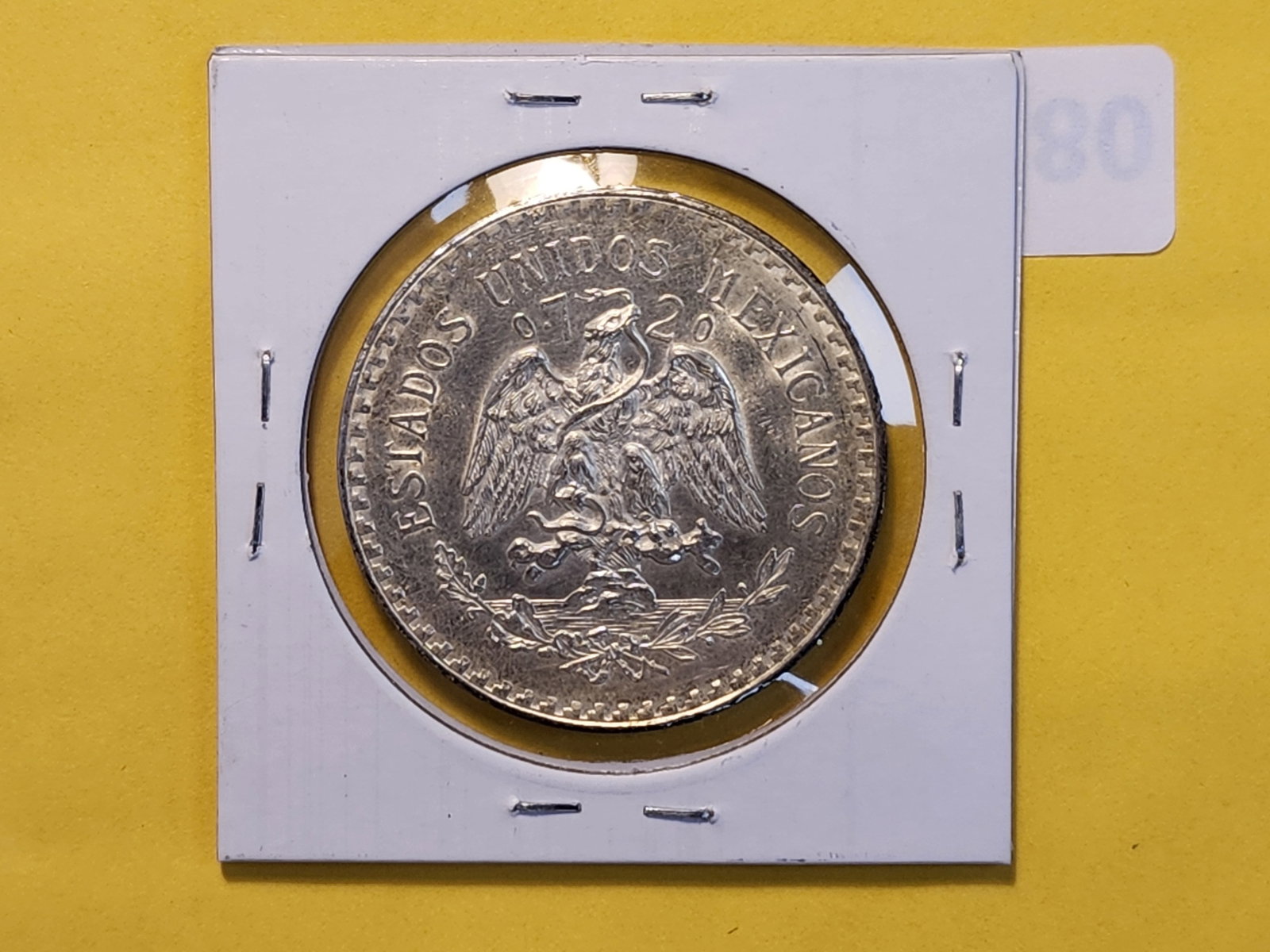 1932 Mexico Silver Peso in About Uncirculated - 3
