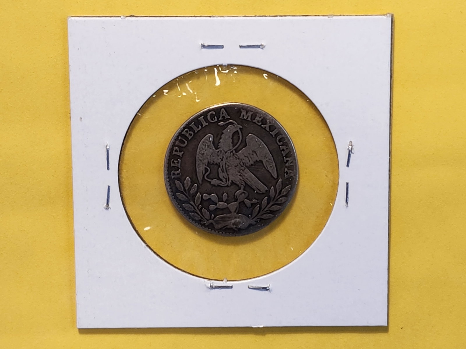 1861 Mexico Silver Two Reales in Very Fine - 3