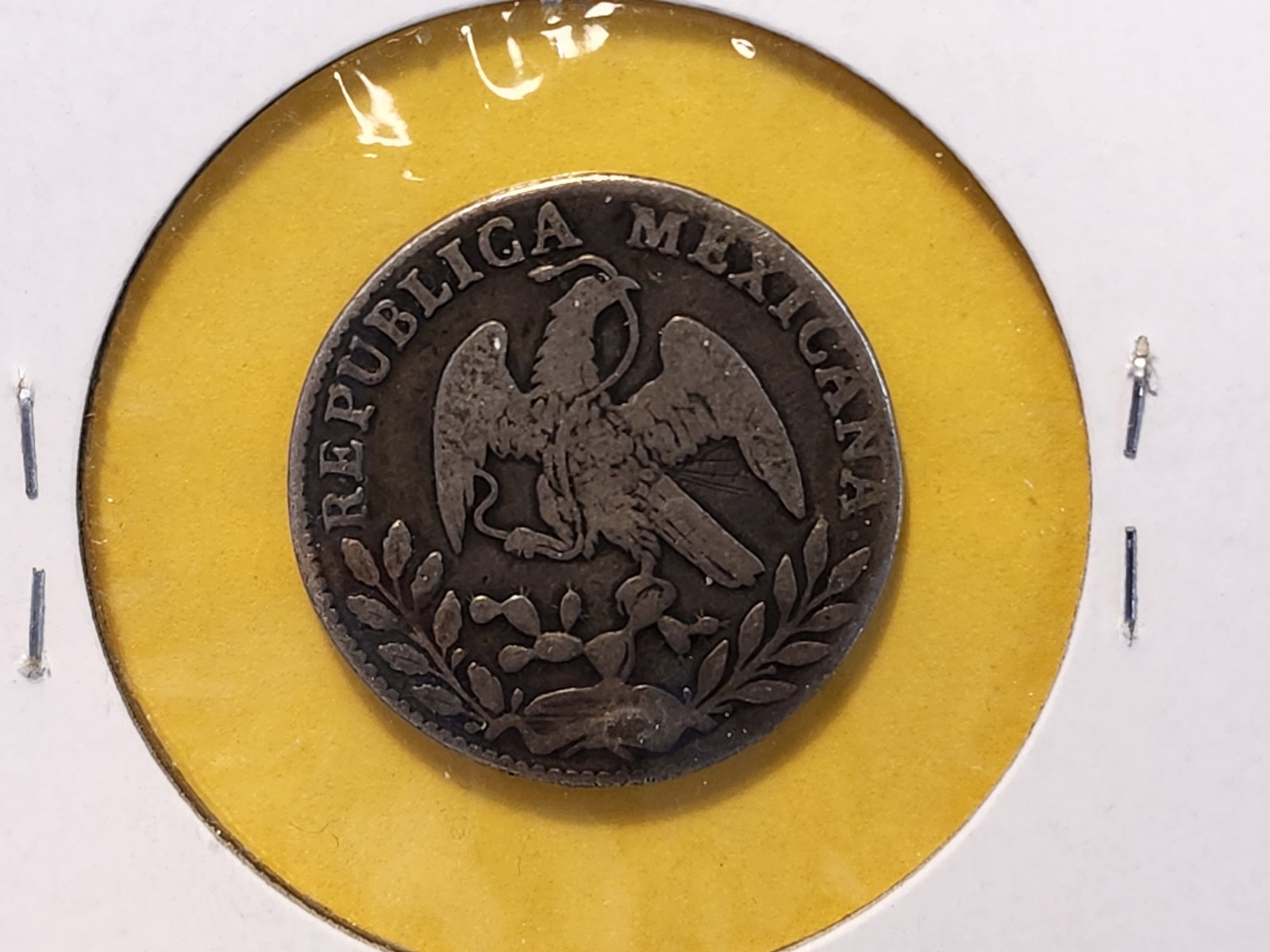 1861 Mexico Silver Two Reales in Very Fine - 4