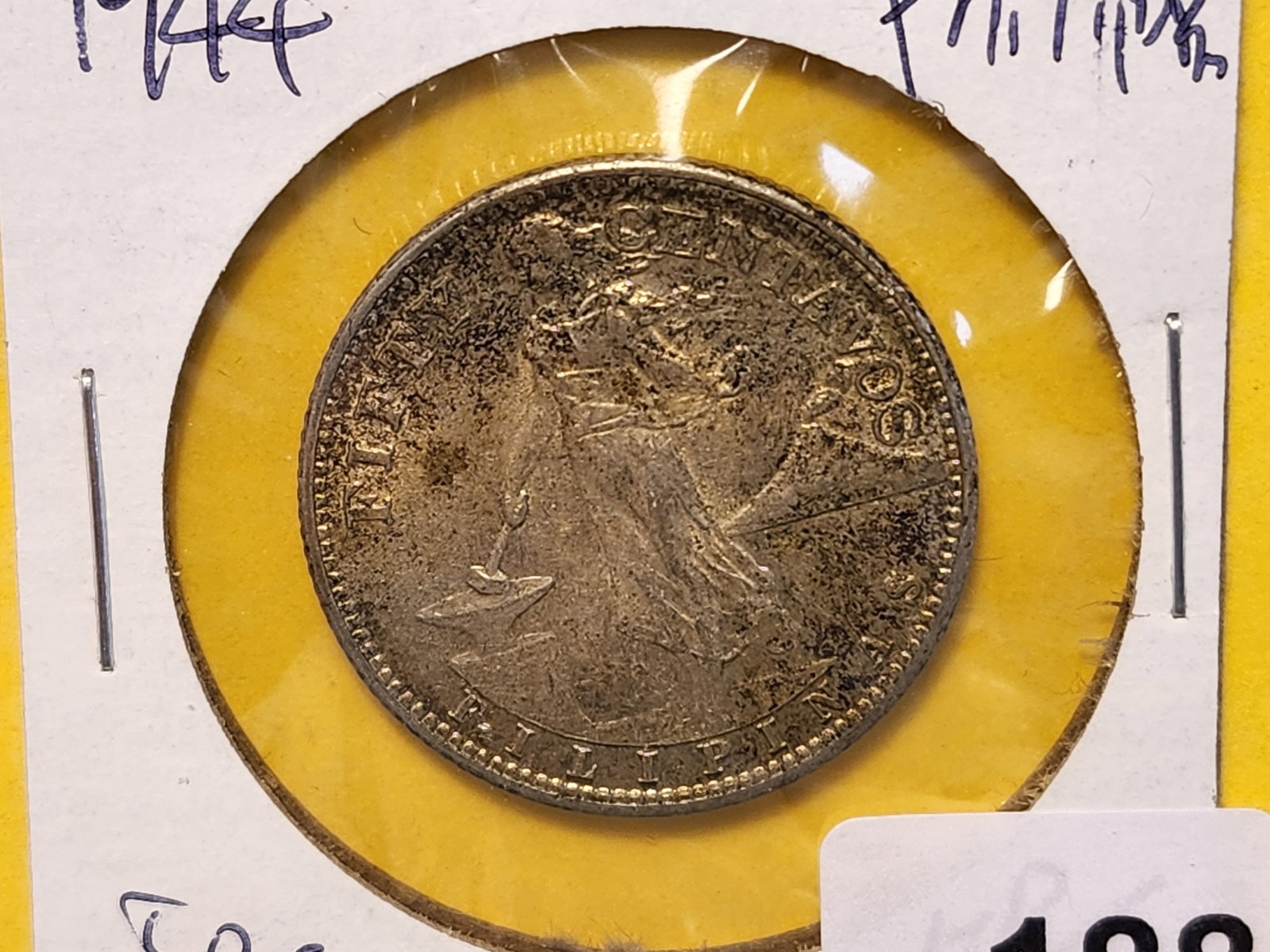 1944-S Philippines Silver Fifty Centavos in Fine: KM# 183