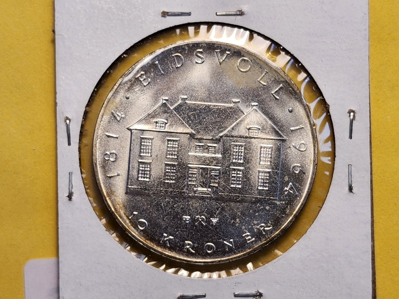 1964 Norway Silver Ten Kroner in About Uncirculated - 4