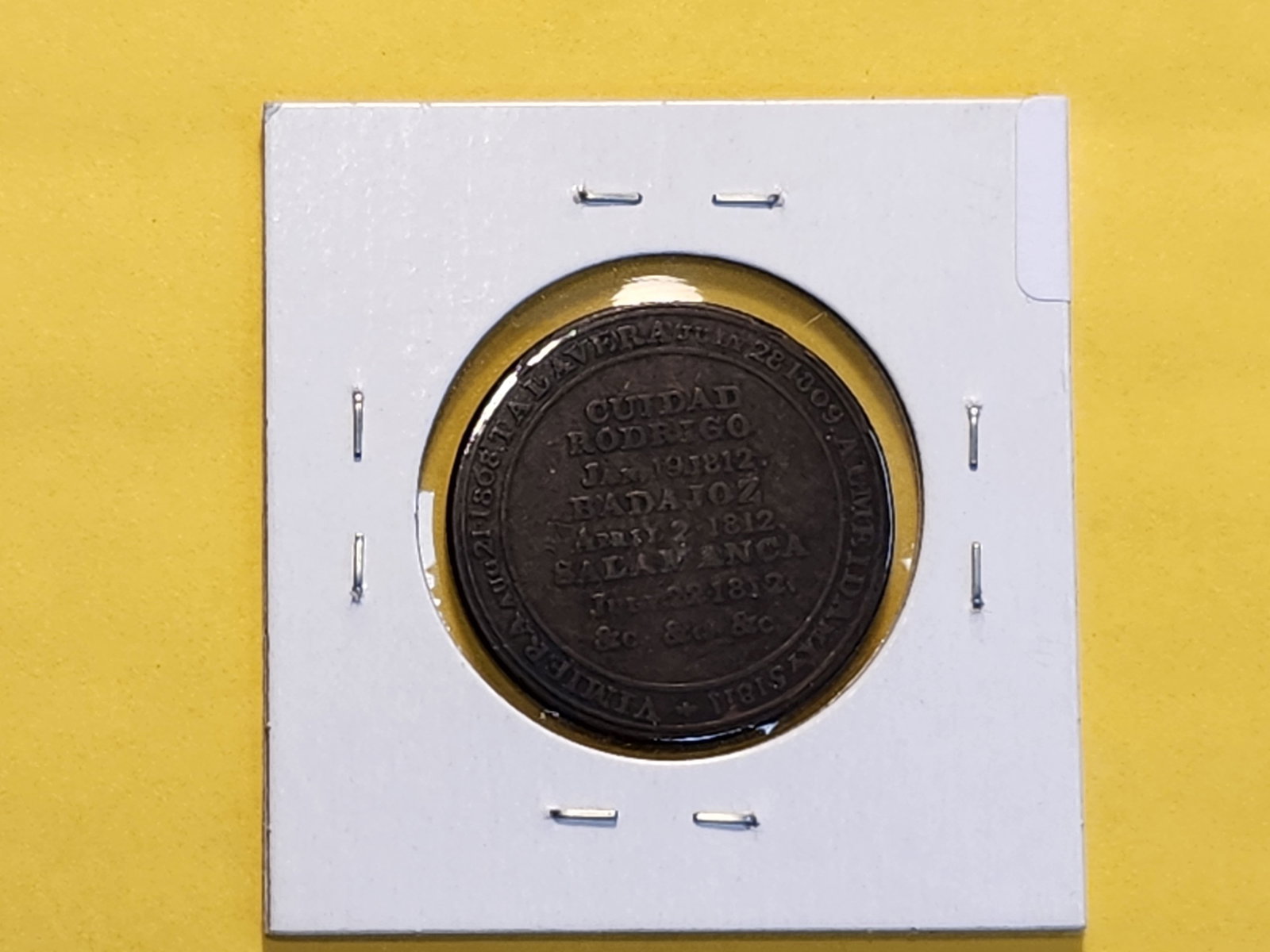 1812 Canada Halfpenny Wellington Penninsular Token - 3