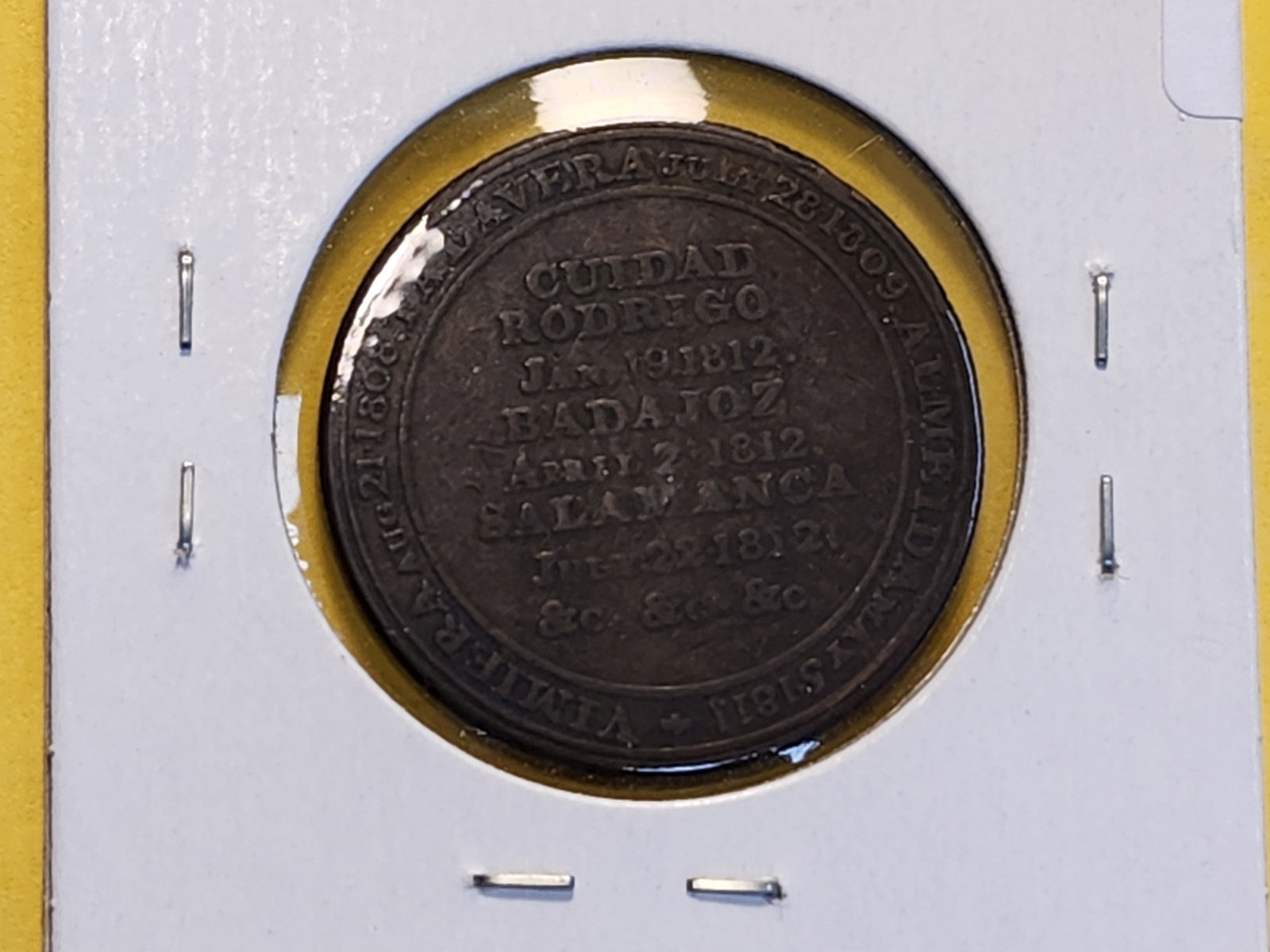 1812 Canada Halfpenny Wellington Penninsular Token - 4