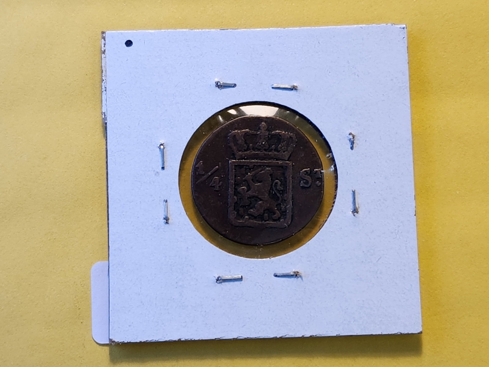 1825 Netherlands East Indies One-Half Stuiver - 3