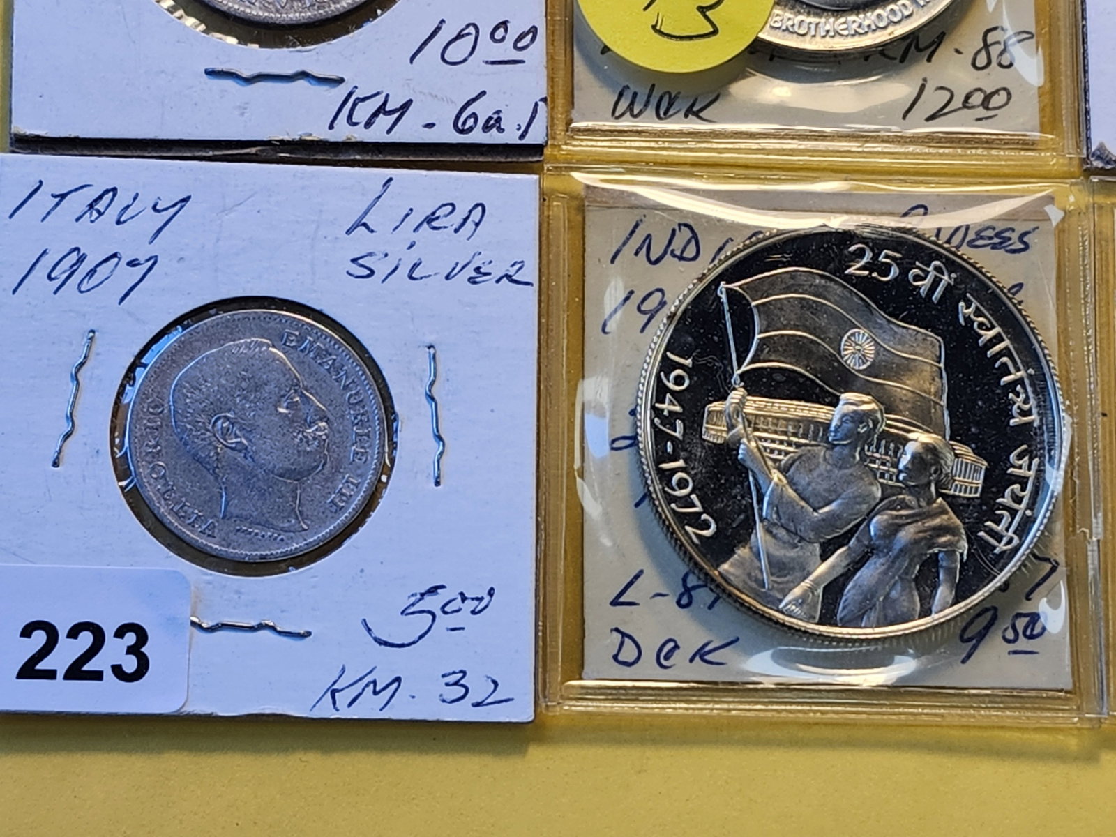 Six Mixed Silver World Coins - 4