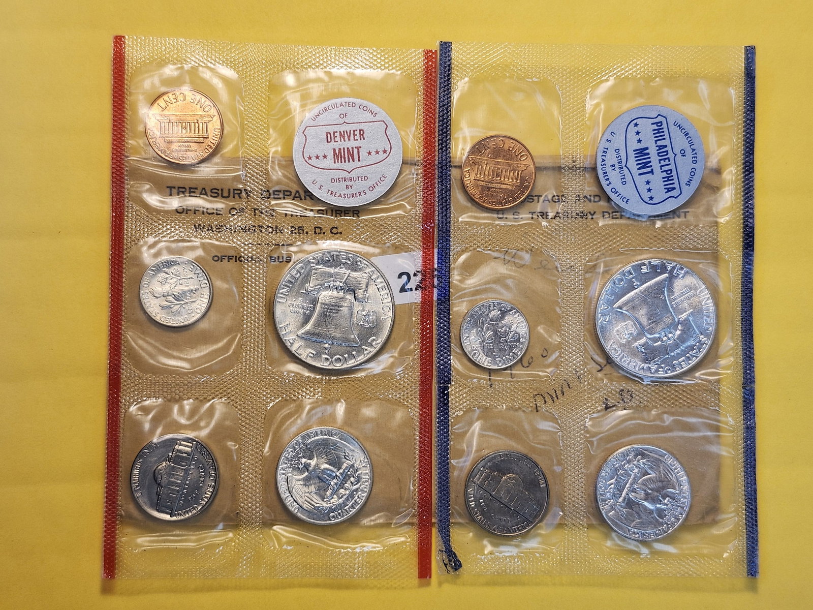 VARIETY! 1960 US Mint Set in Original Government Packaging - 3