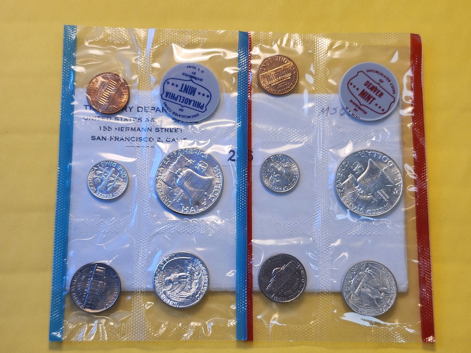 1963 US Silver Mint Set in Original Government Packaging - 3